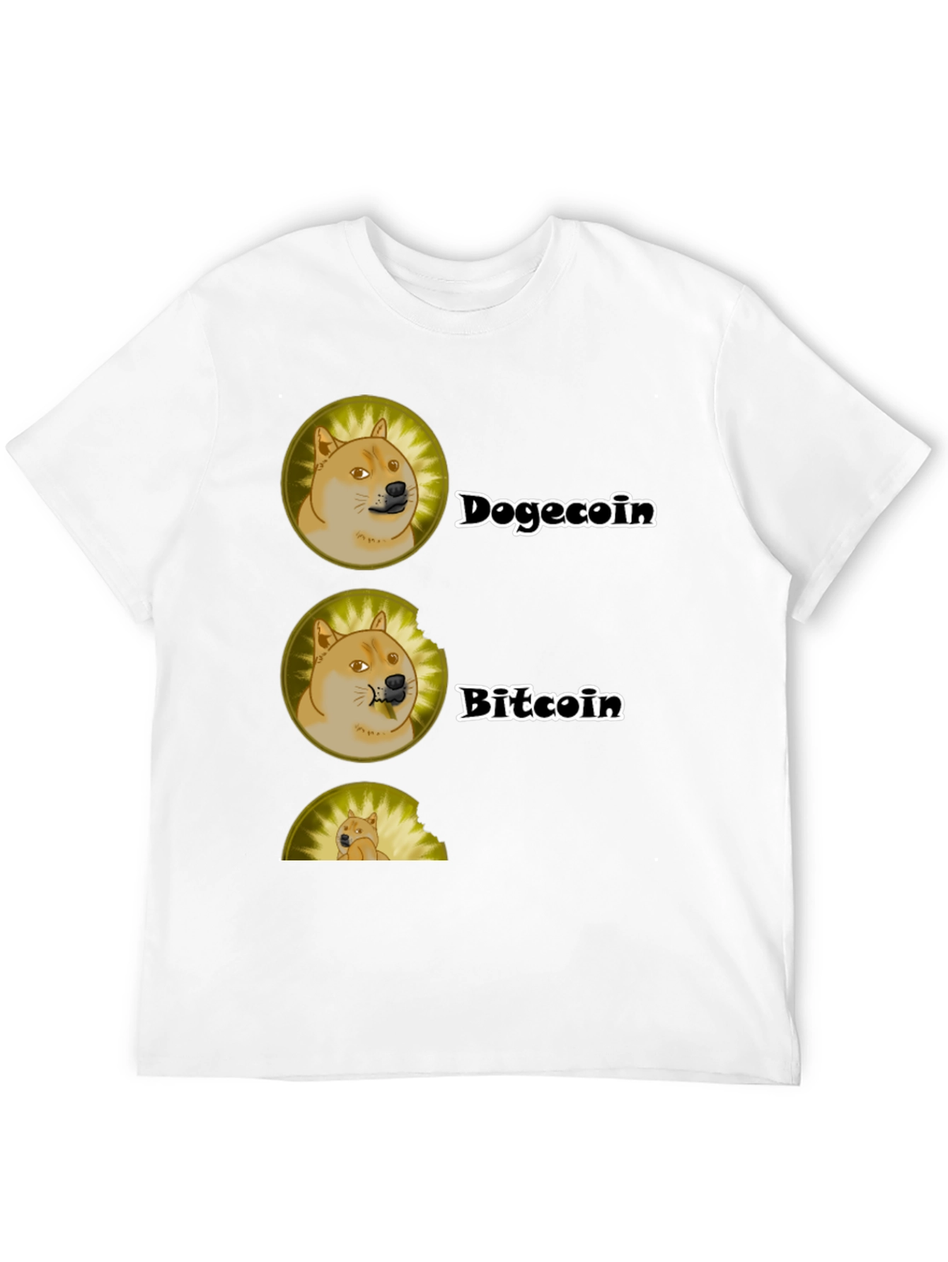 Dogecoin vs Bitcoin Graphic T-Shirt - Crypto Tee