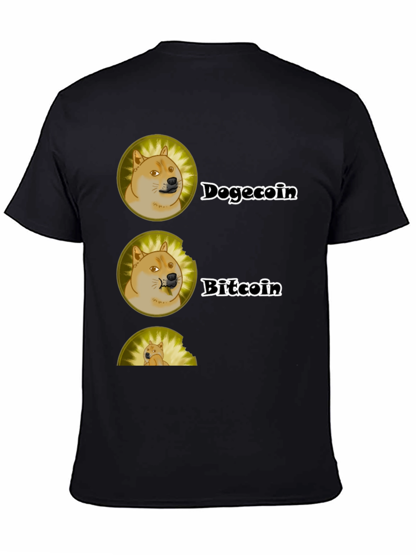 Dogecoin vs Bitcoin Graphic T-Shirt - Crypto Tee