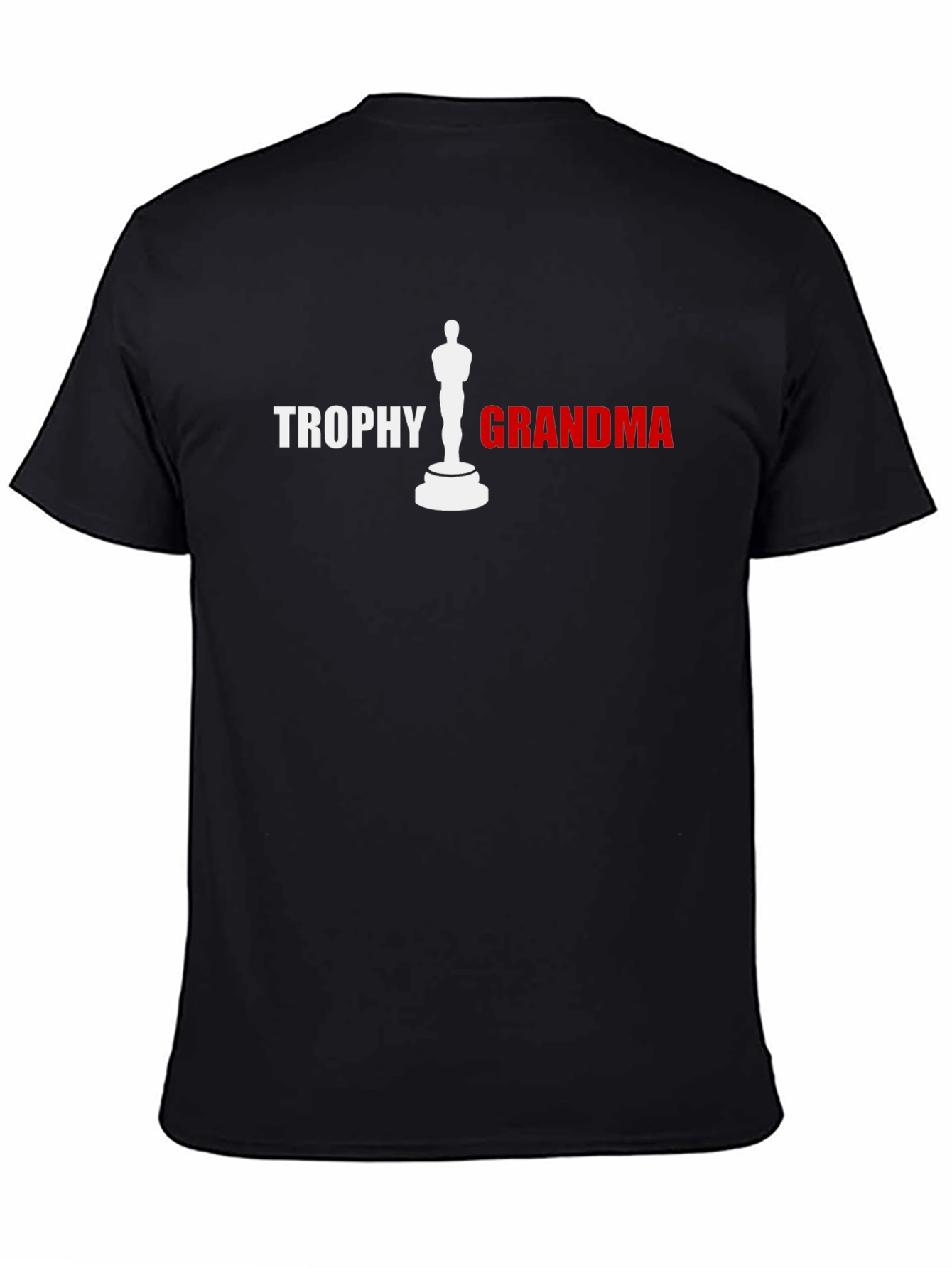 Trophy Grandma Graphic T-Shirt - Black Novelty Tee