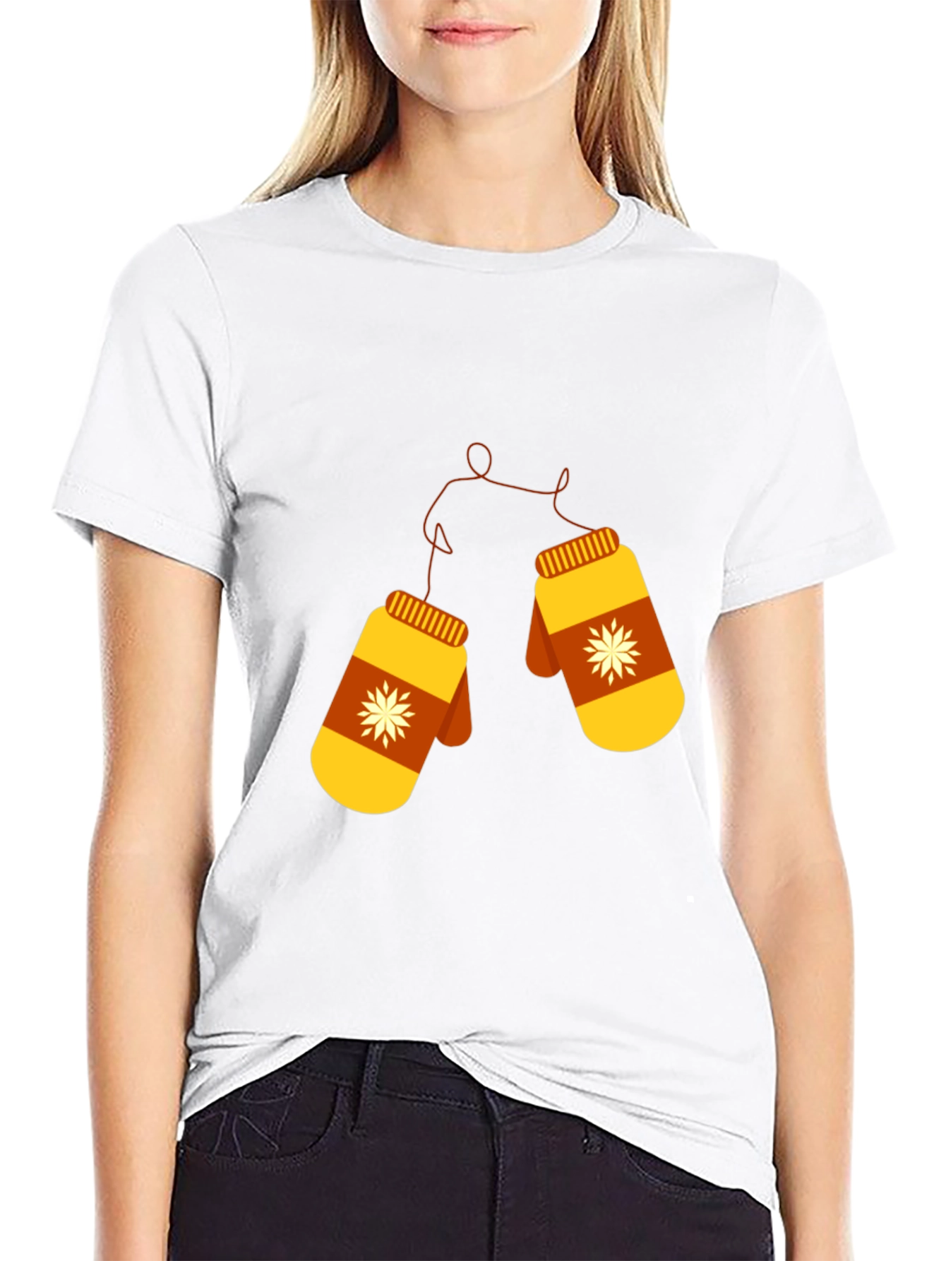 Winter Mittens Graphic Tee - Cozy Style