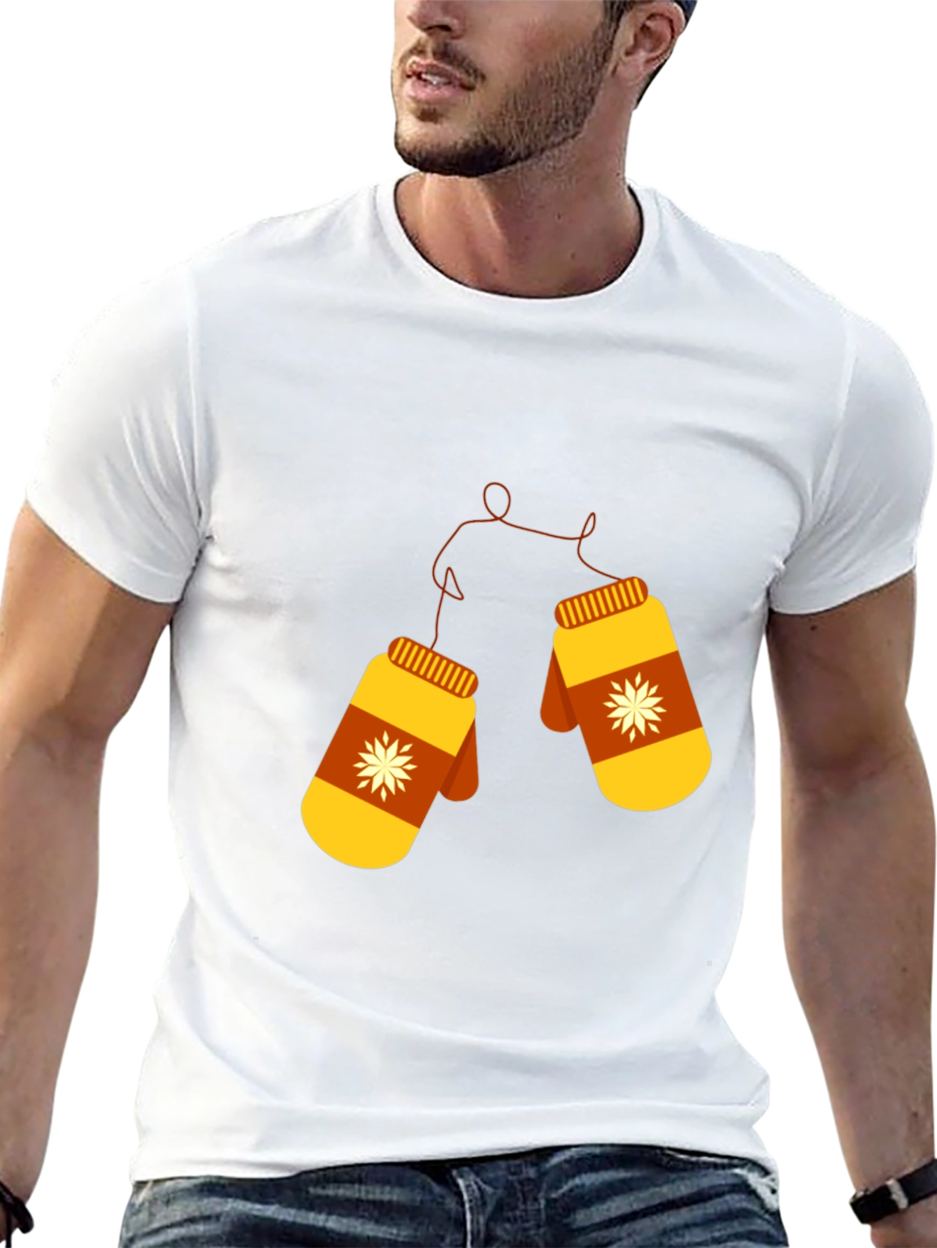 Winter Mittens Graphic Tee - Cozy Style