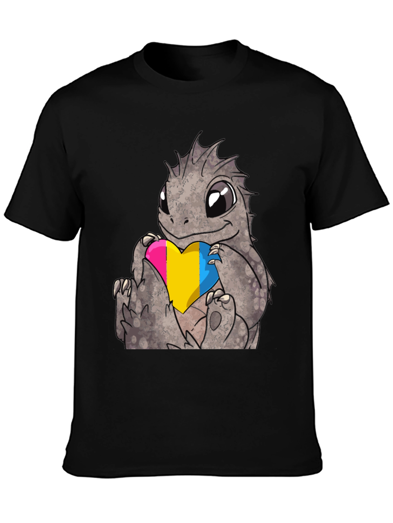 Pansexual Pride Dragon T-Shirt - Cute LGBTQ+ Tee