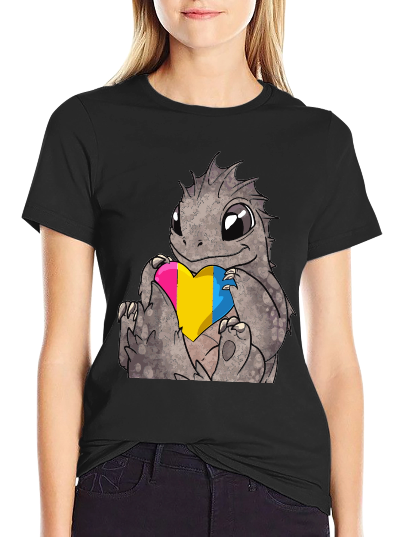Pansexual Pride Dragon T-Shirt - Cute LGBTQ+ Tee