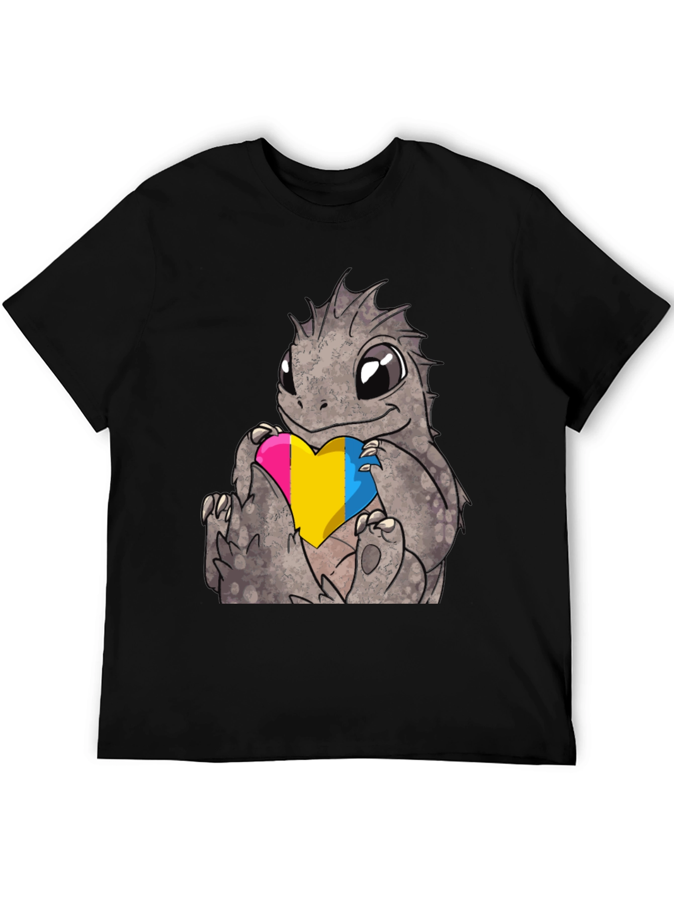 Pansexual Pride Dragon T-Shirt - Cute LGBTQ+ Tee