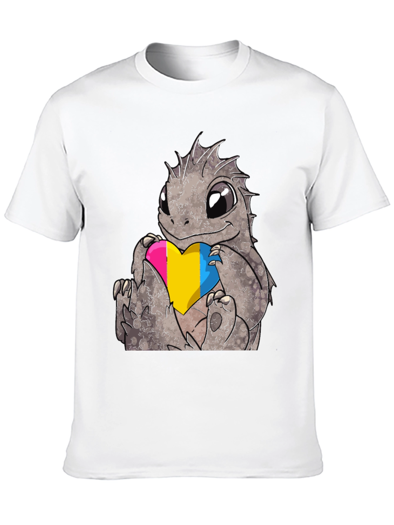 Pansexual Pride Dragon T-Shirt - Cute LGBTQ+ Tee