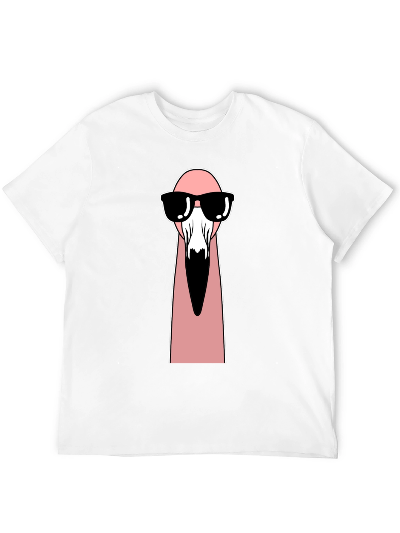 Cool Flamingo Graphic Tee - Unisex Black T-Shirt