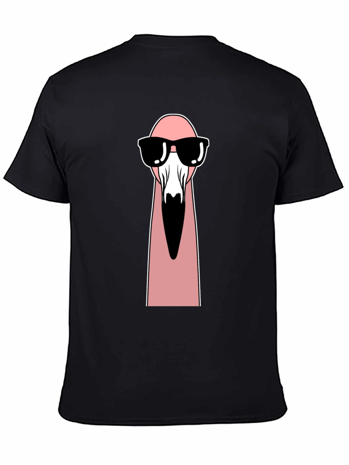 Cool Flamingo Graphic Tee - Unisex Black T-Shirt