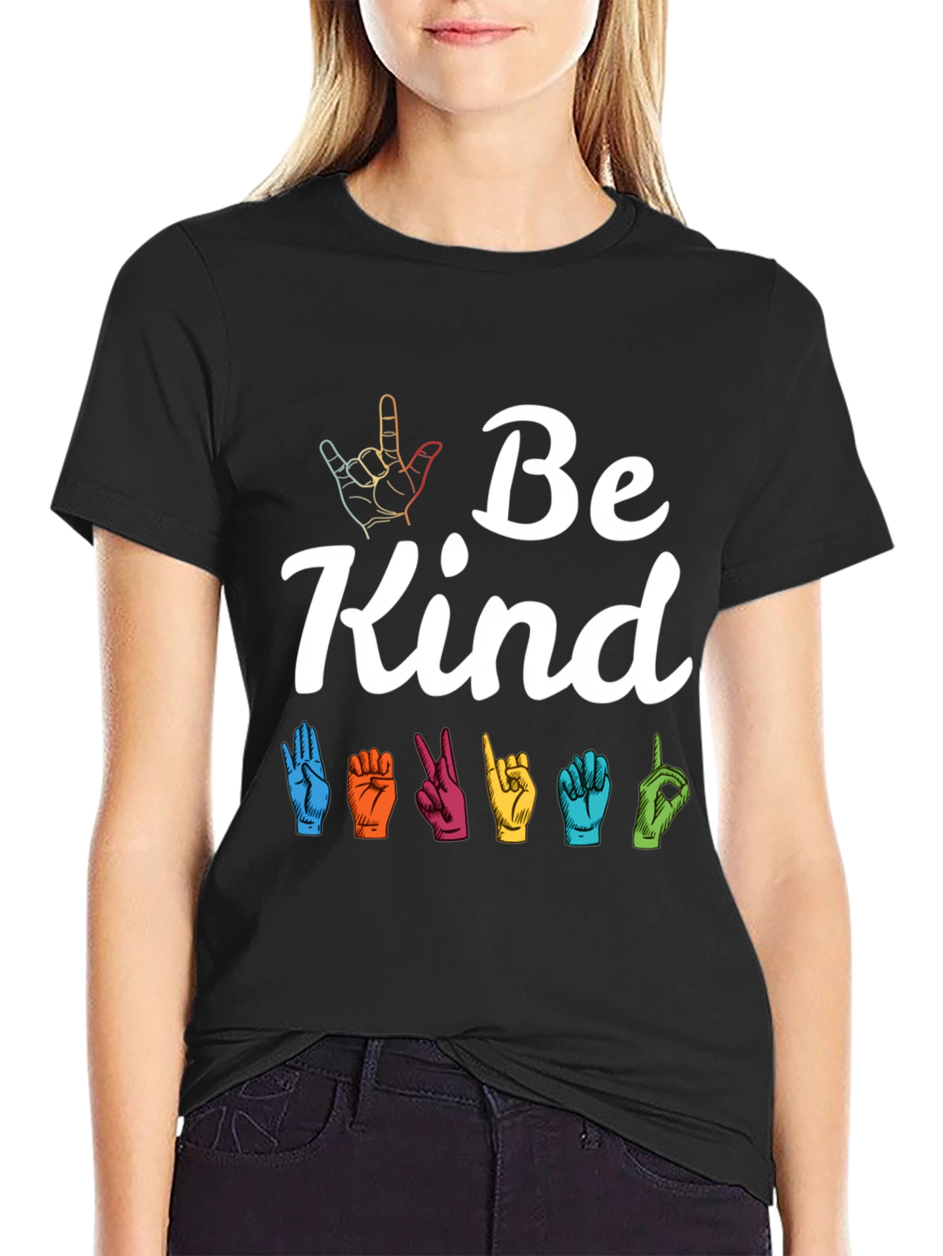 Be Kind Sign Language Graphic Tee