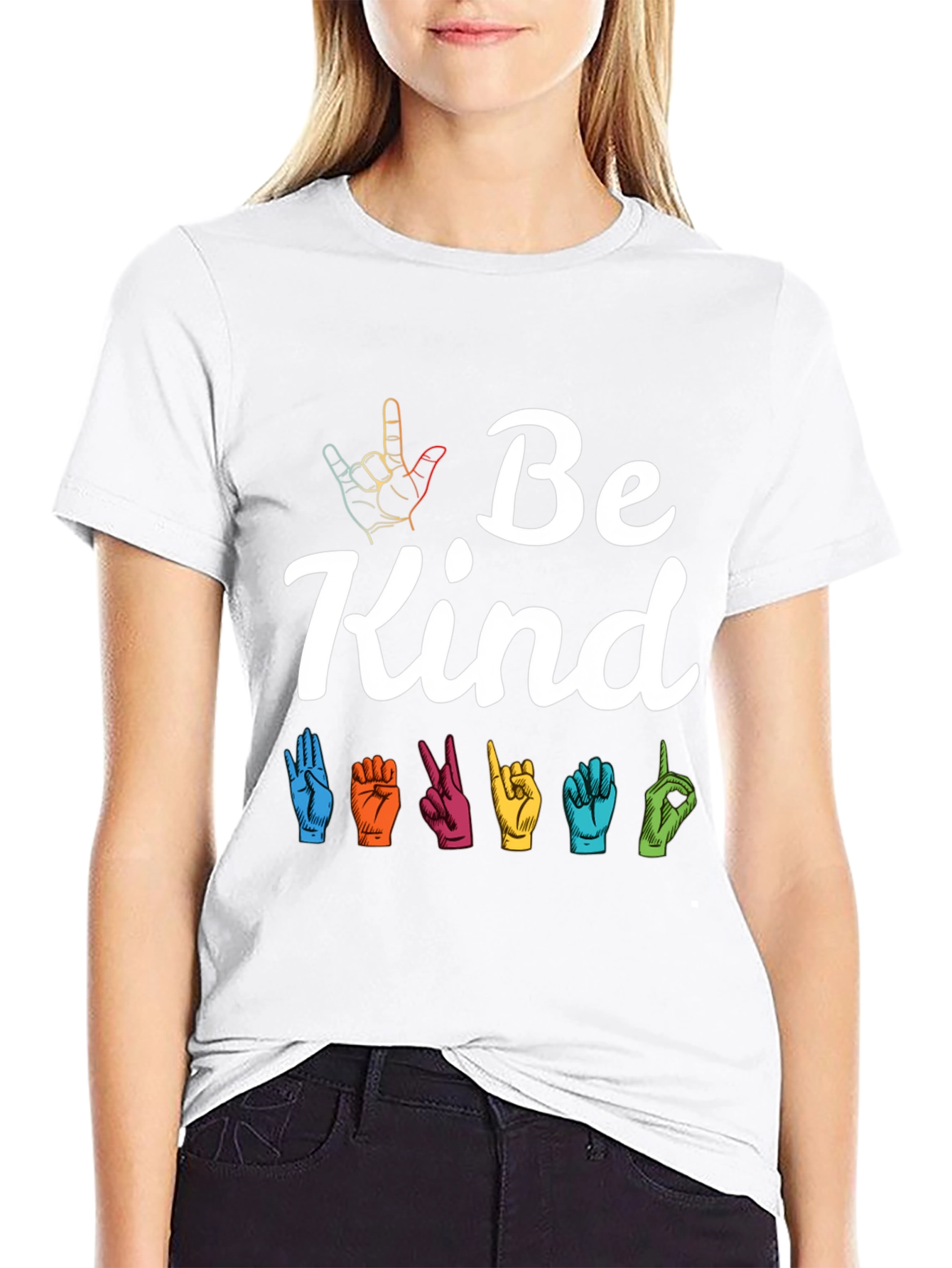 Be Kind Sign Language Graphic Tee