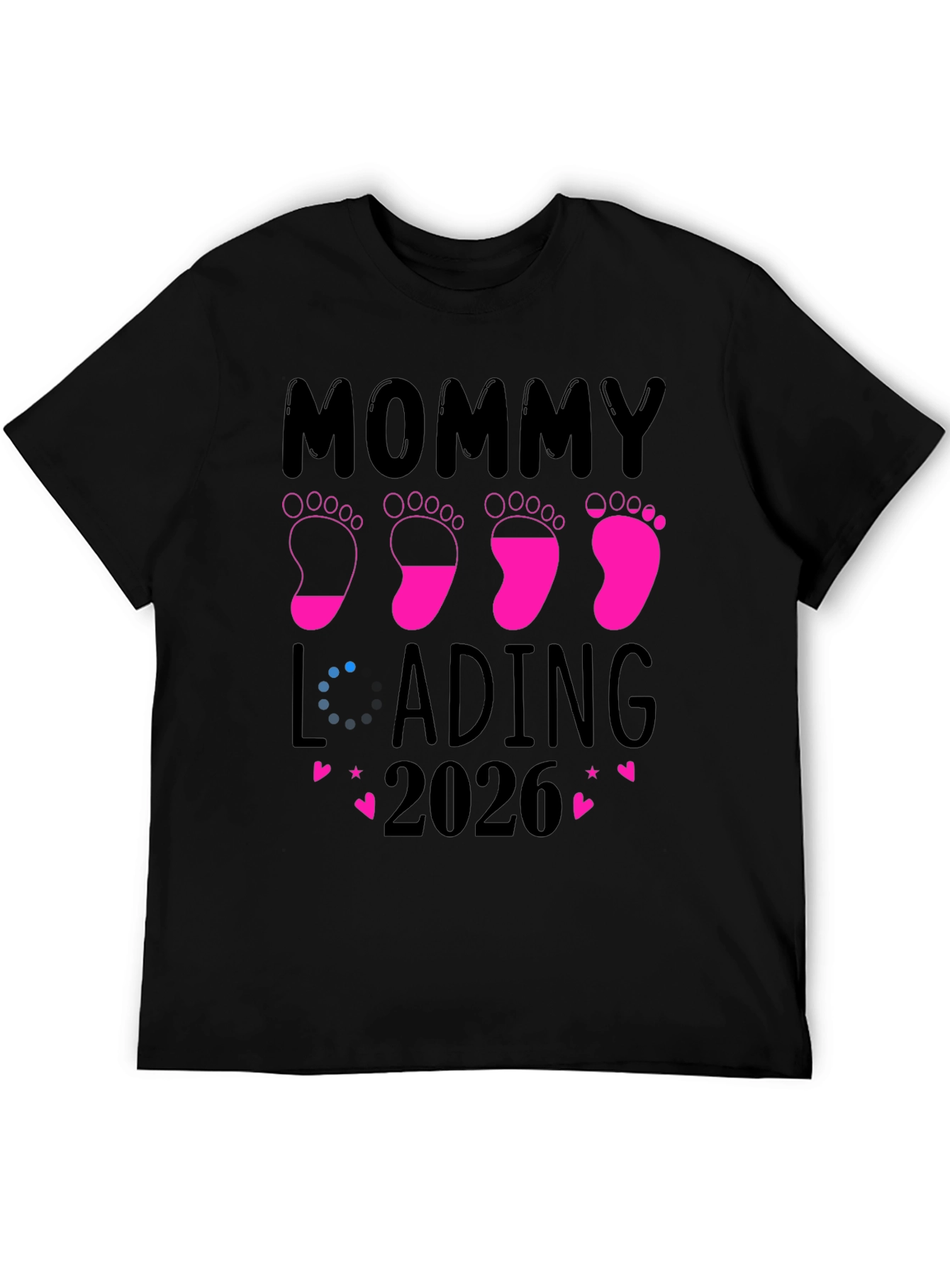 Mommy Loading 2026 Pregnancy Announcement T-Shirt