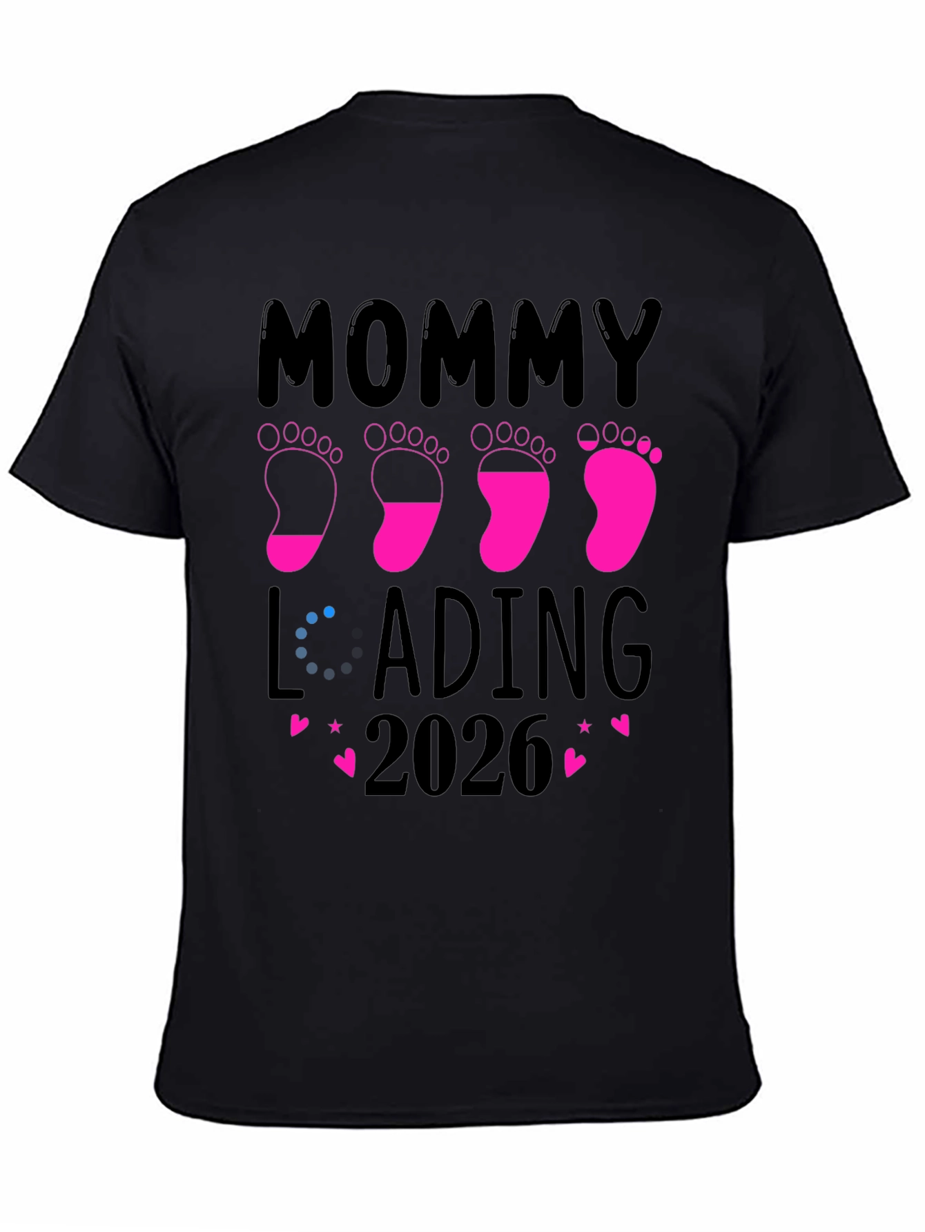 Mommy Loading 2026 Pregnancy Announcement T-Shirt