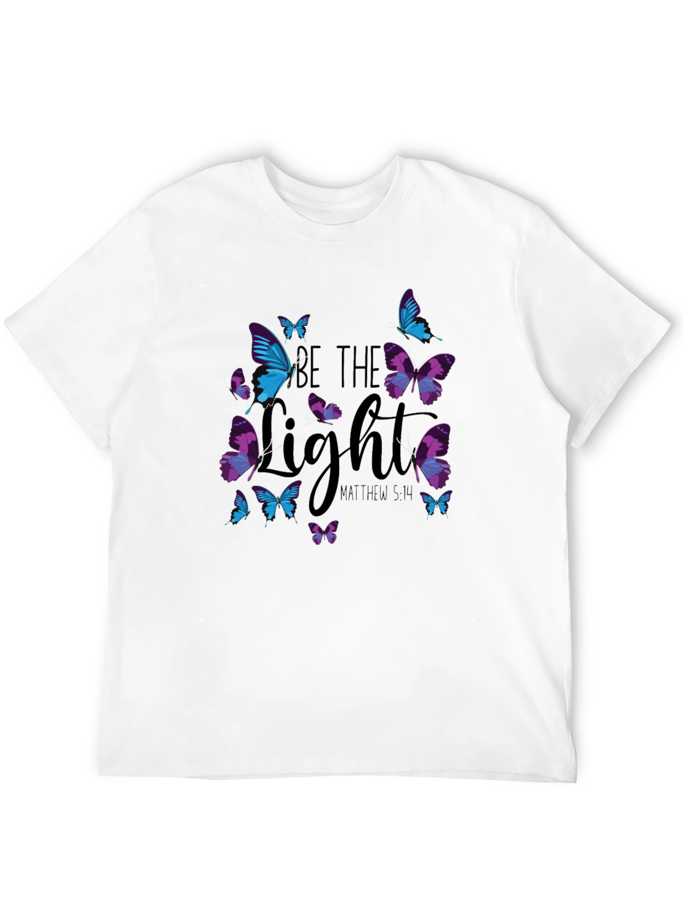 Be The Light Butterfly Graphic T-Shirt