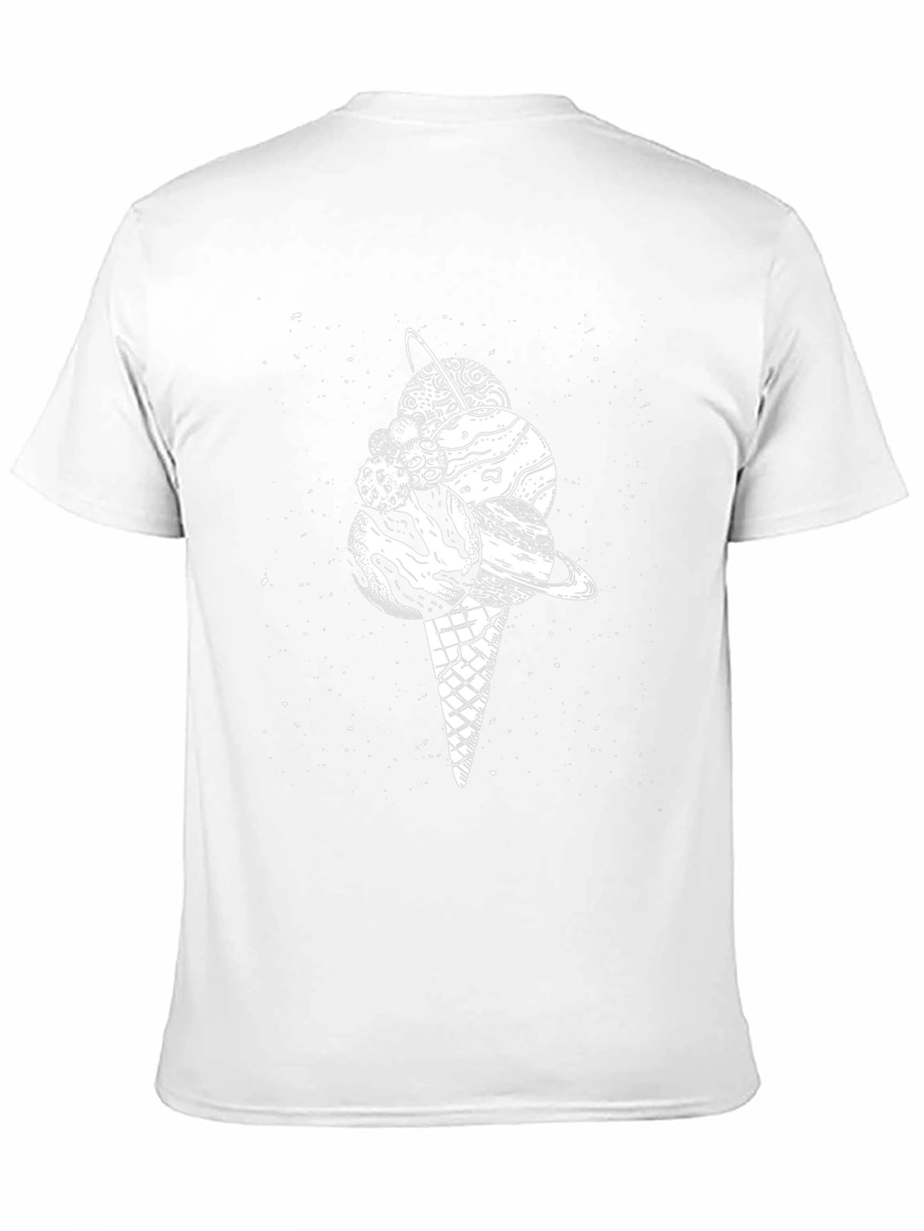 Space Ice Cream Black T-Shirt