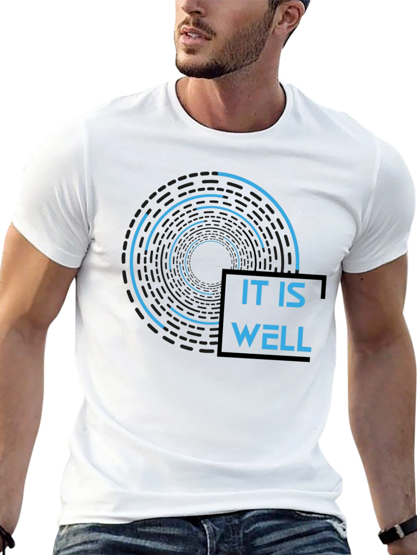 It Is Well Graphic Tee - Modern Inspirational Design