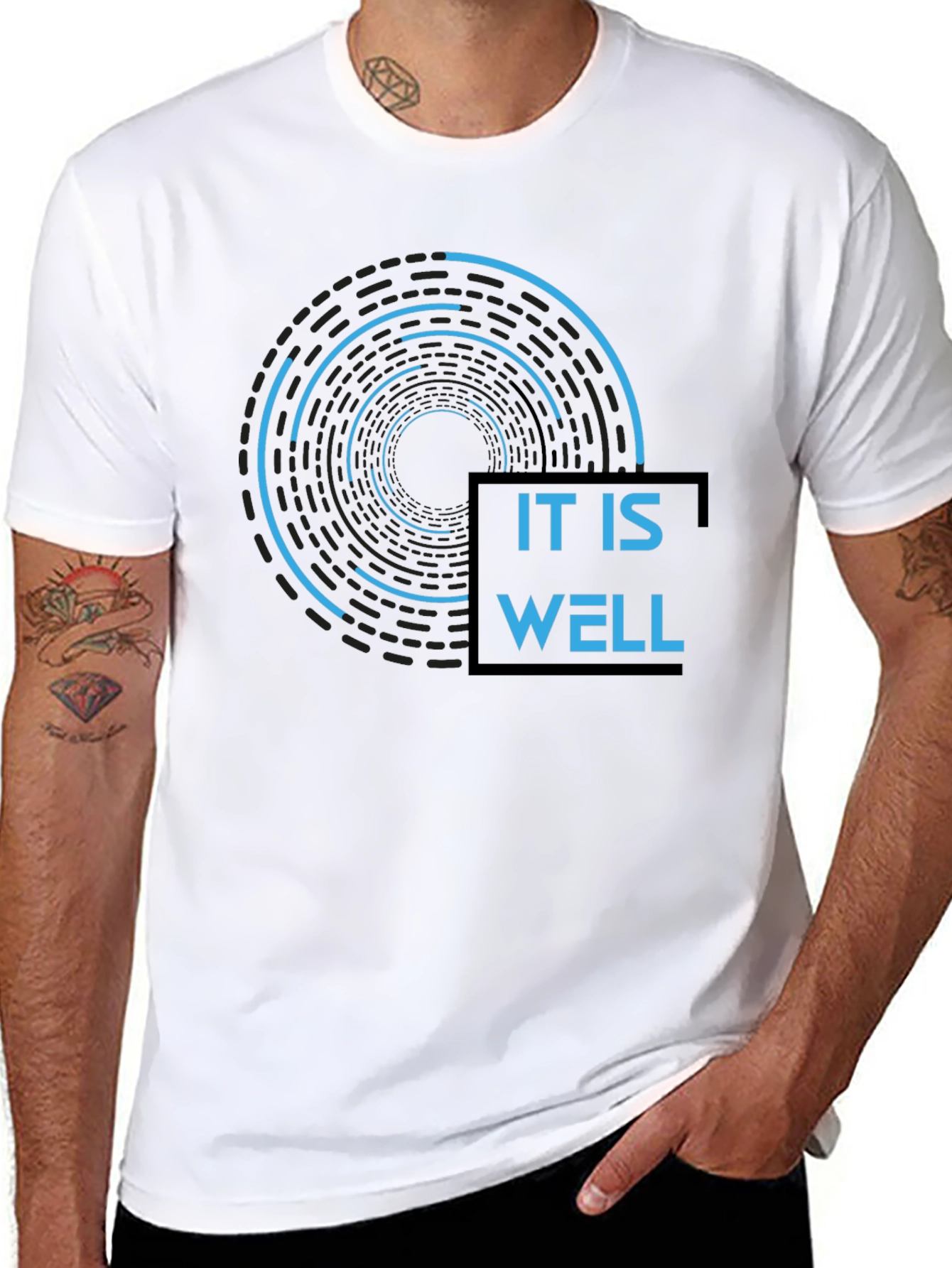 It Is Well Graphic Tee - Modern Inspirational Design