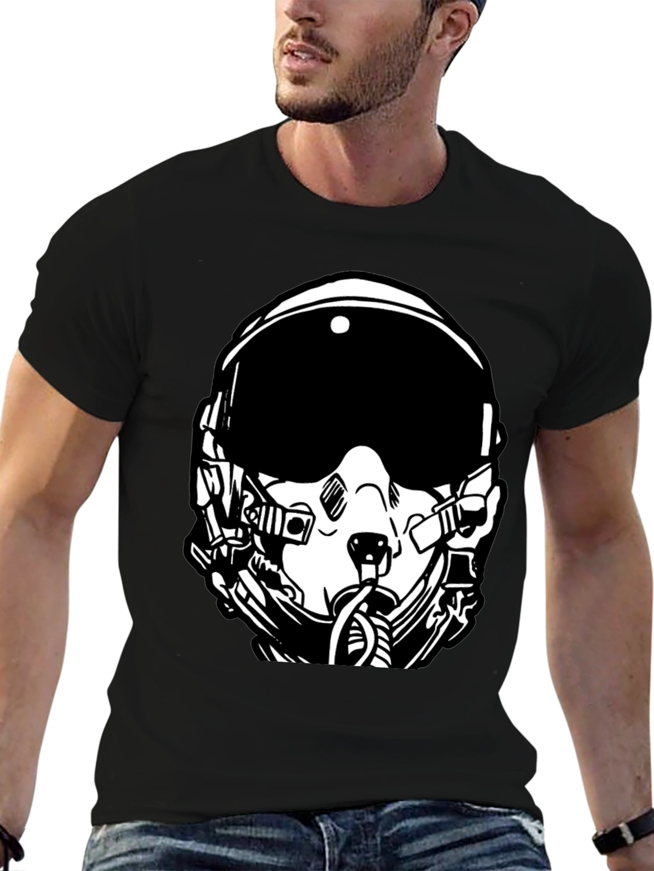 Pilot Helmet Graphic Tee