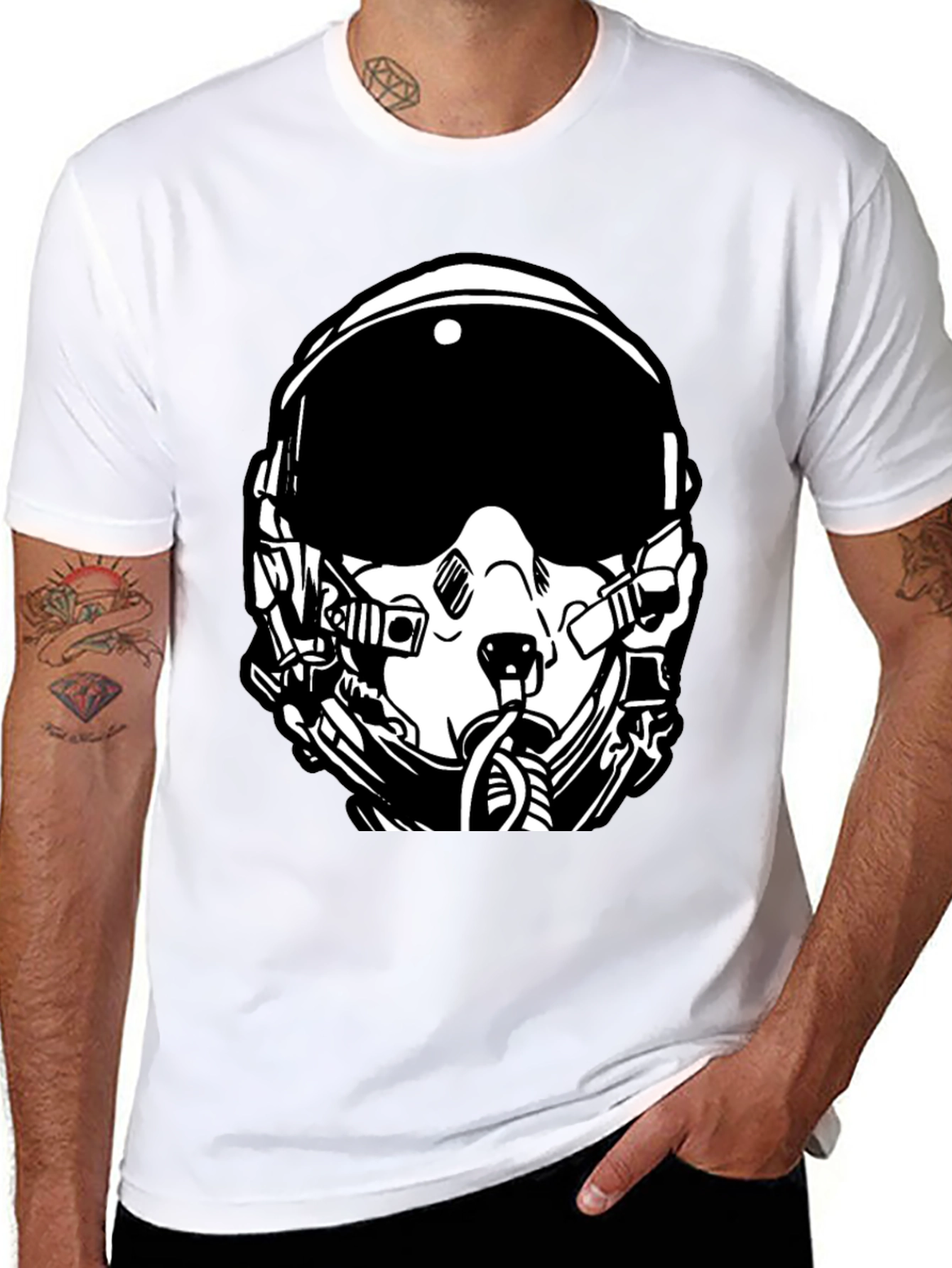 Pilot Helmet Graphic Tee