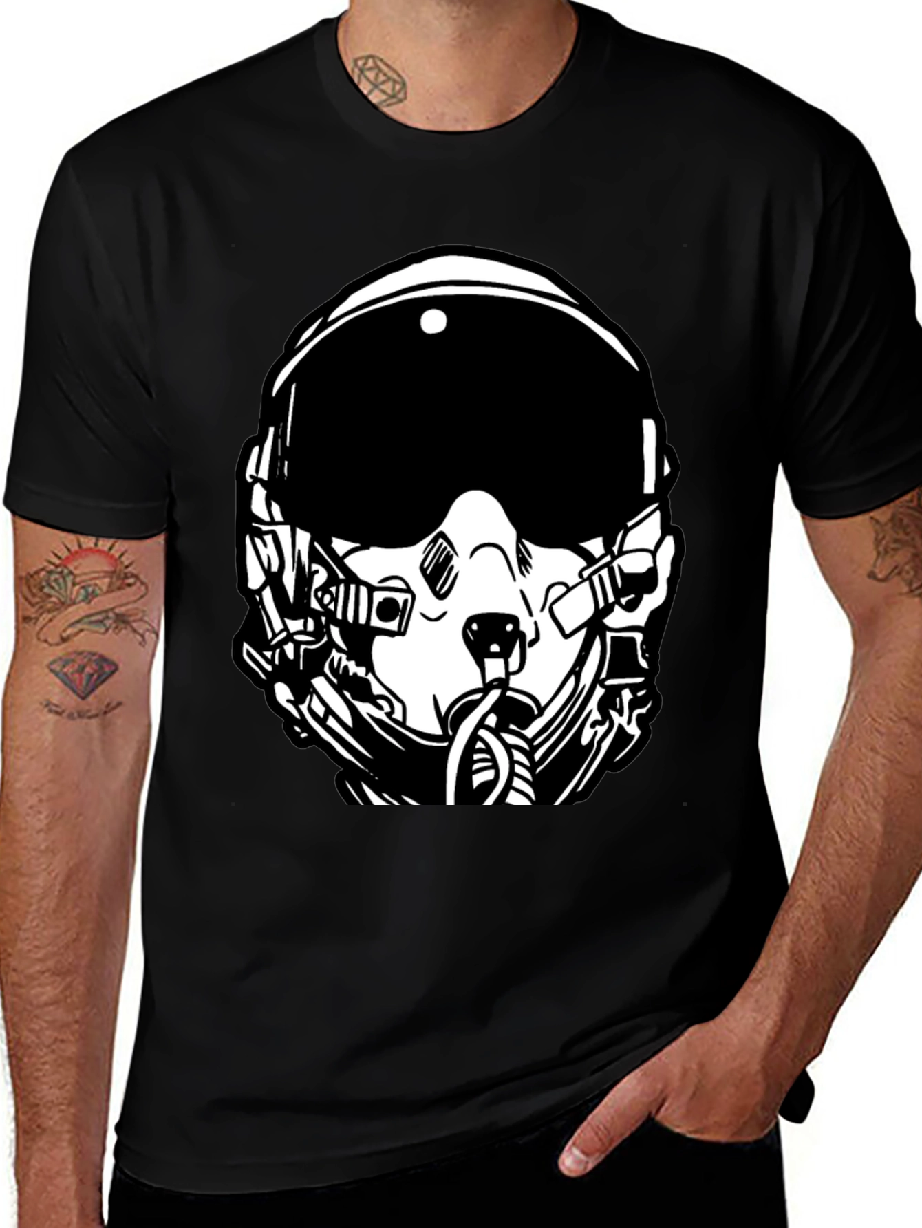 Pilot Helmet Graphic Tee