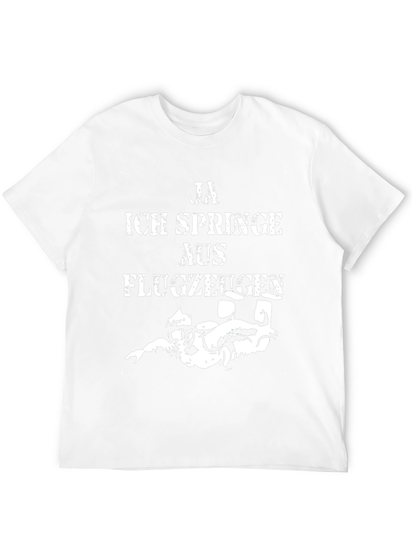Ja Ich Springe Aus Flugzeugen Funny Skydiving T-Shirt