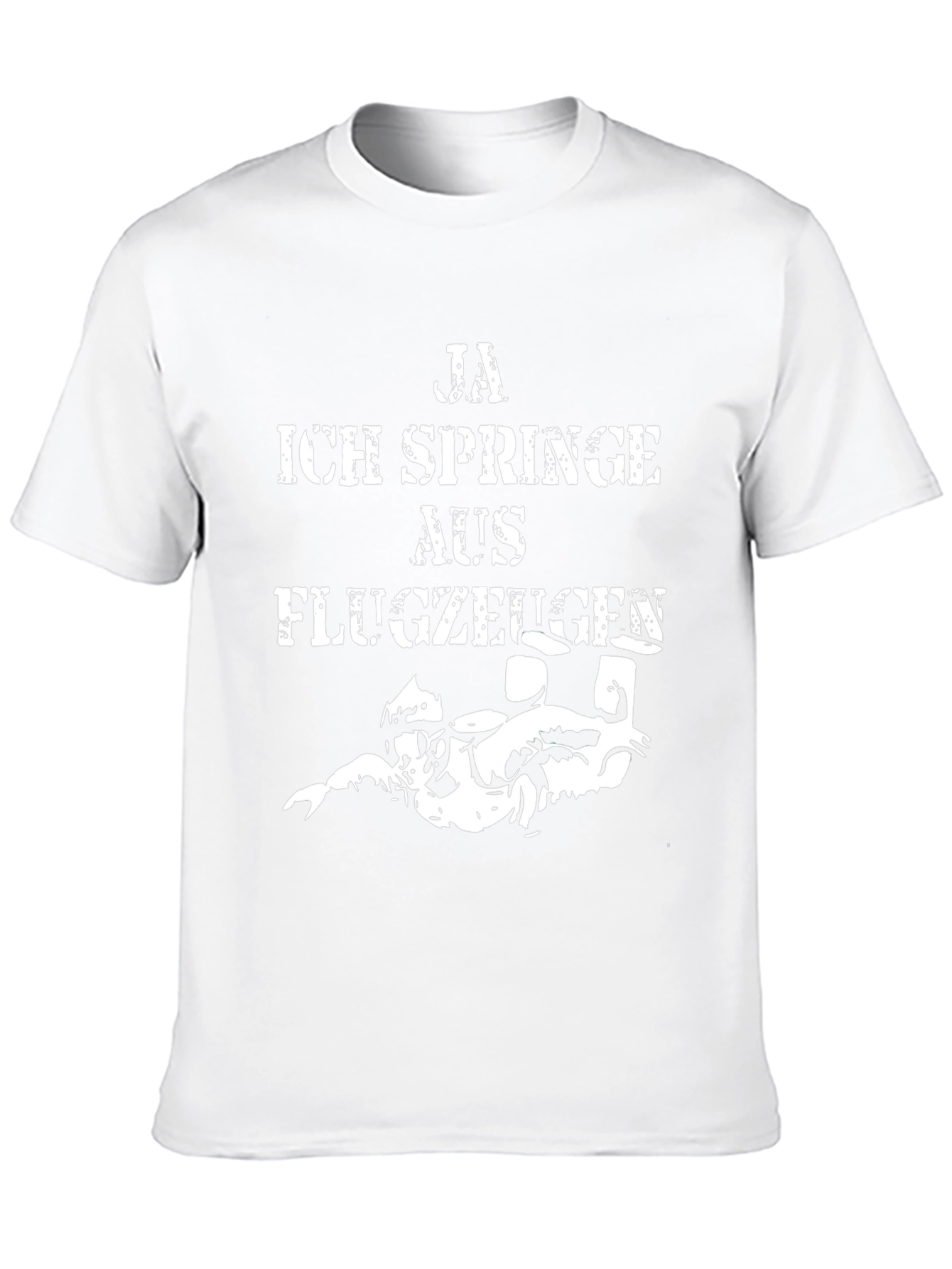 Ja Ich Springe Aus Flugzeugen Funny Skydiving T-Shirt