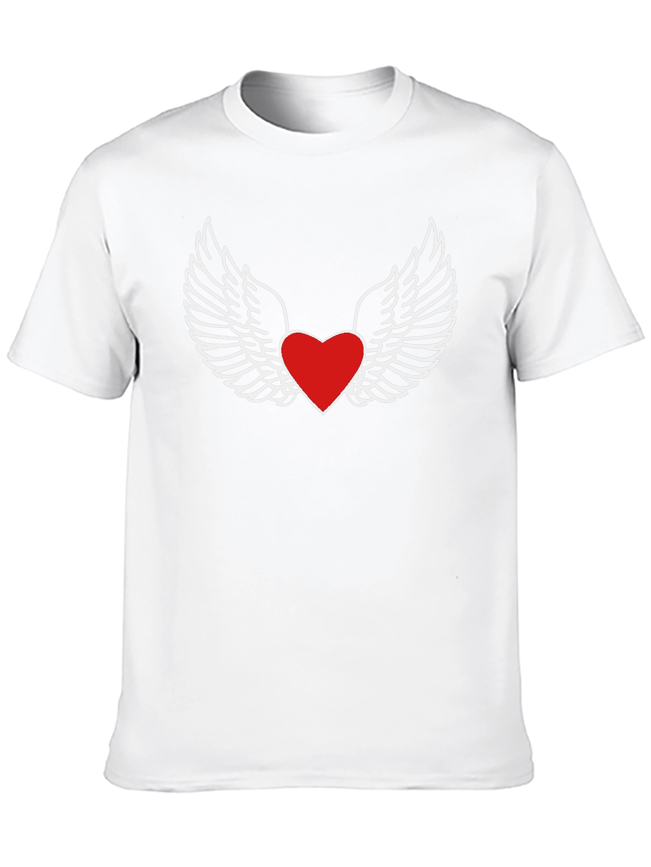 Heart With Wings Graphic Tee - Classic Black T-Shirt