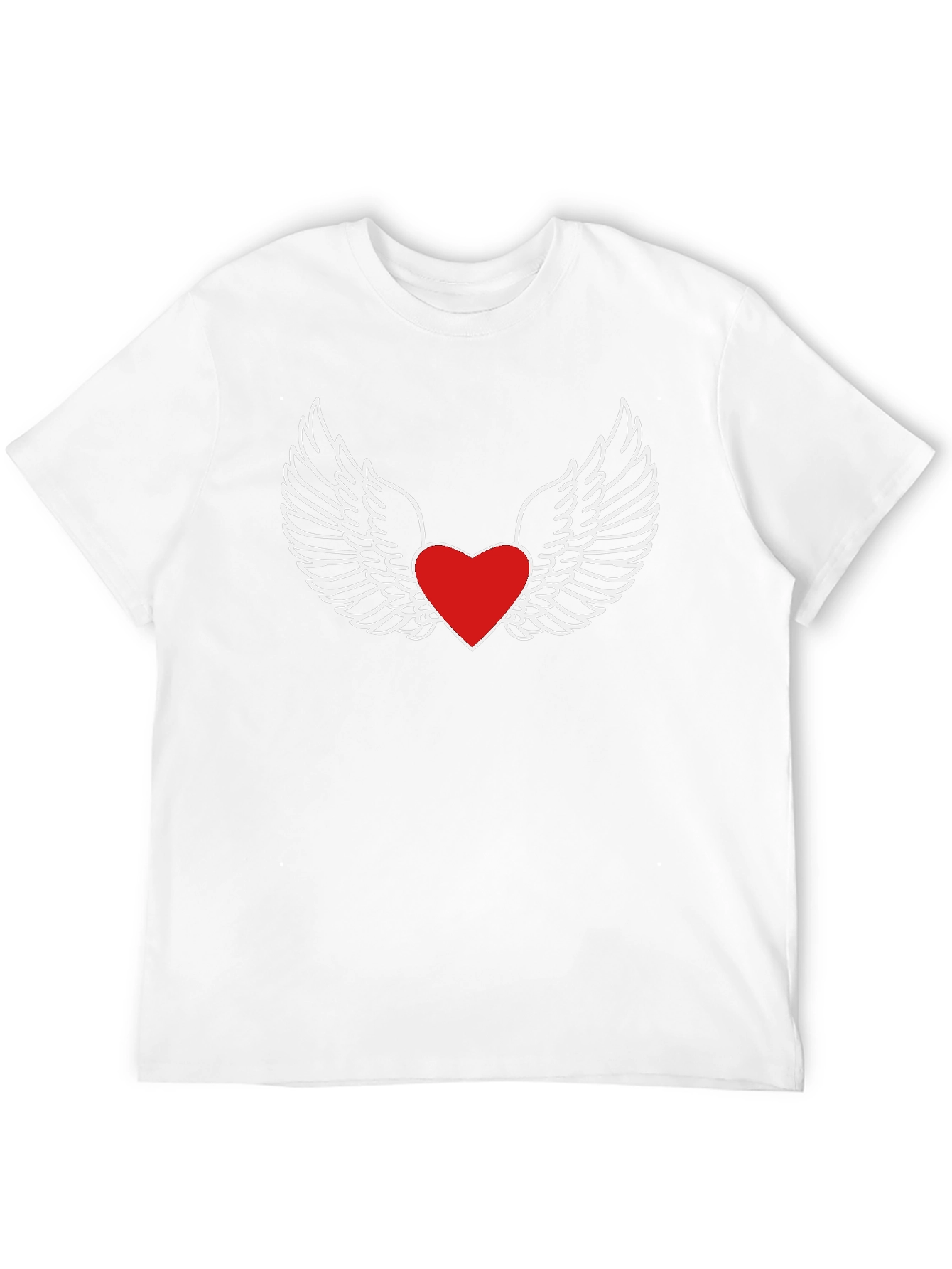 Heart With Wings Graphic Tee - Classic Black T-Shirt