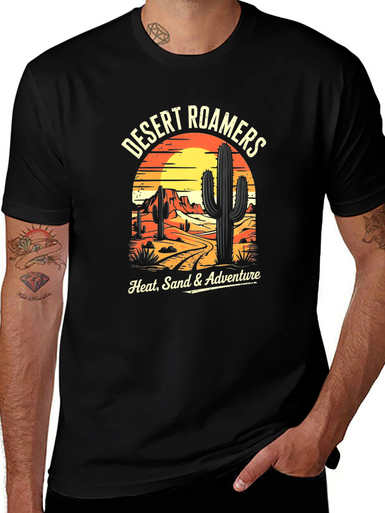 Desert Roamers Black Graphic Tee