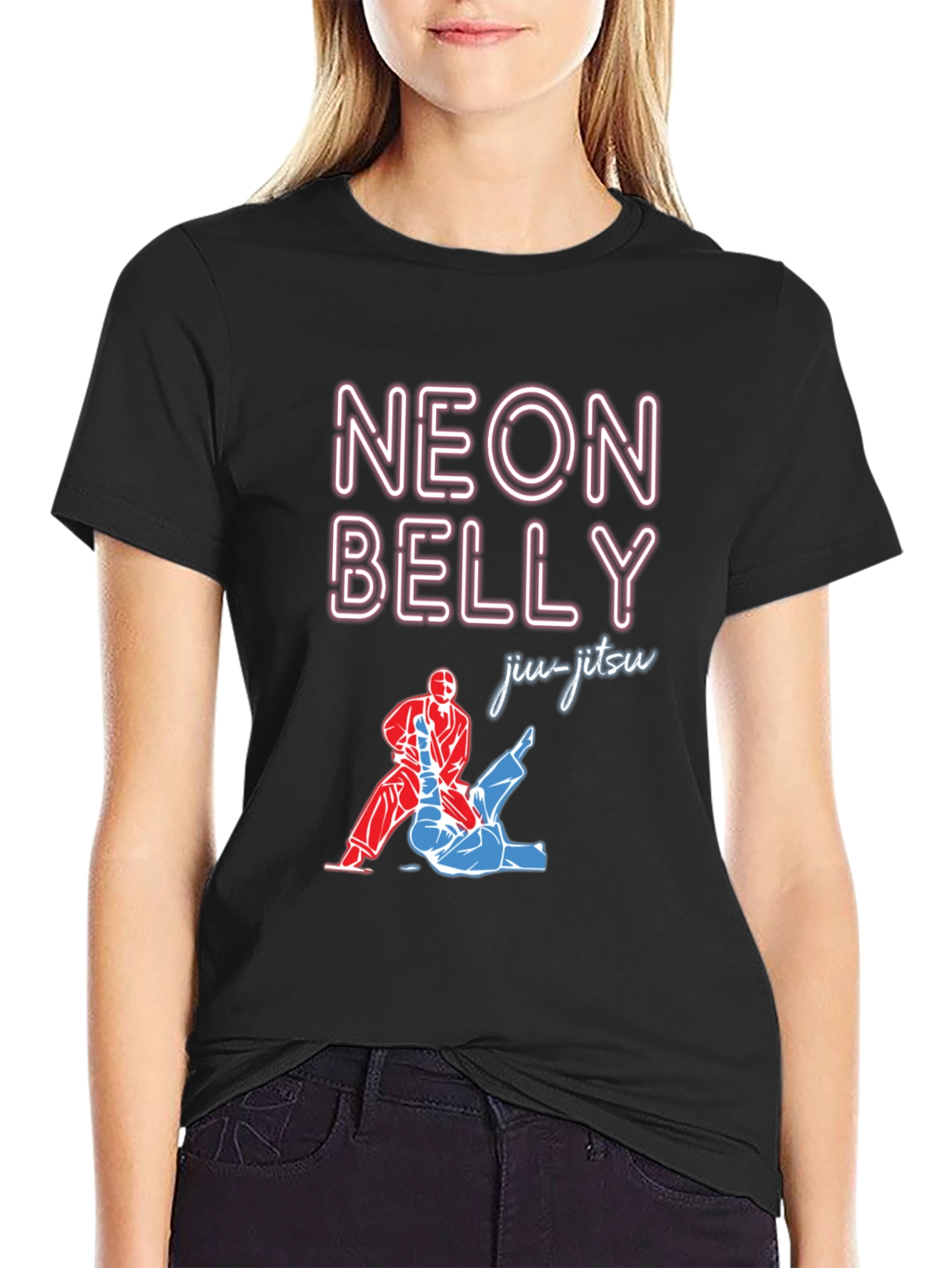 Neon Belly Jiu-Jitsu Graphic T-Shirt