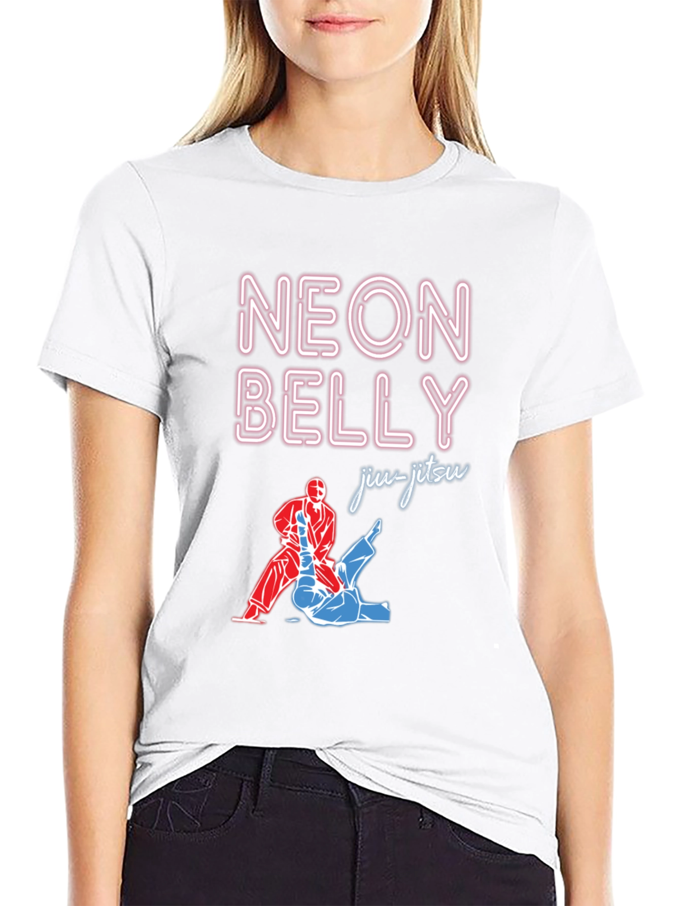 Neon Belly Jiu-Jitsu Graphic T-Shirt