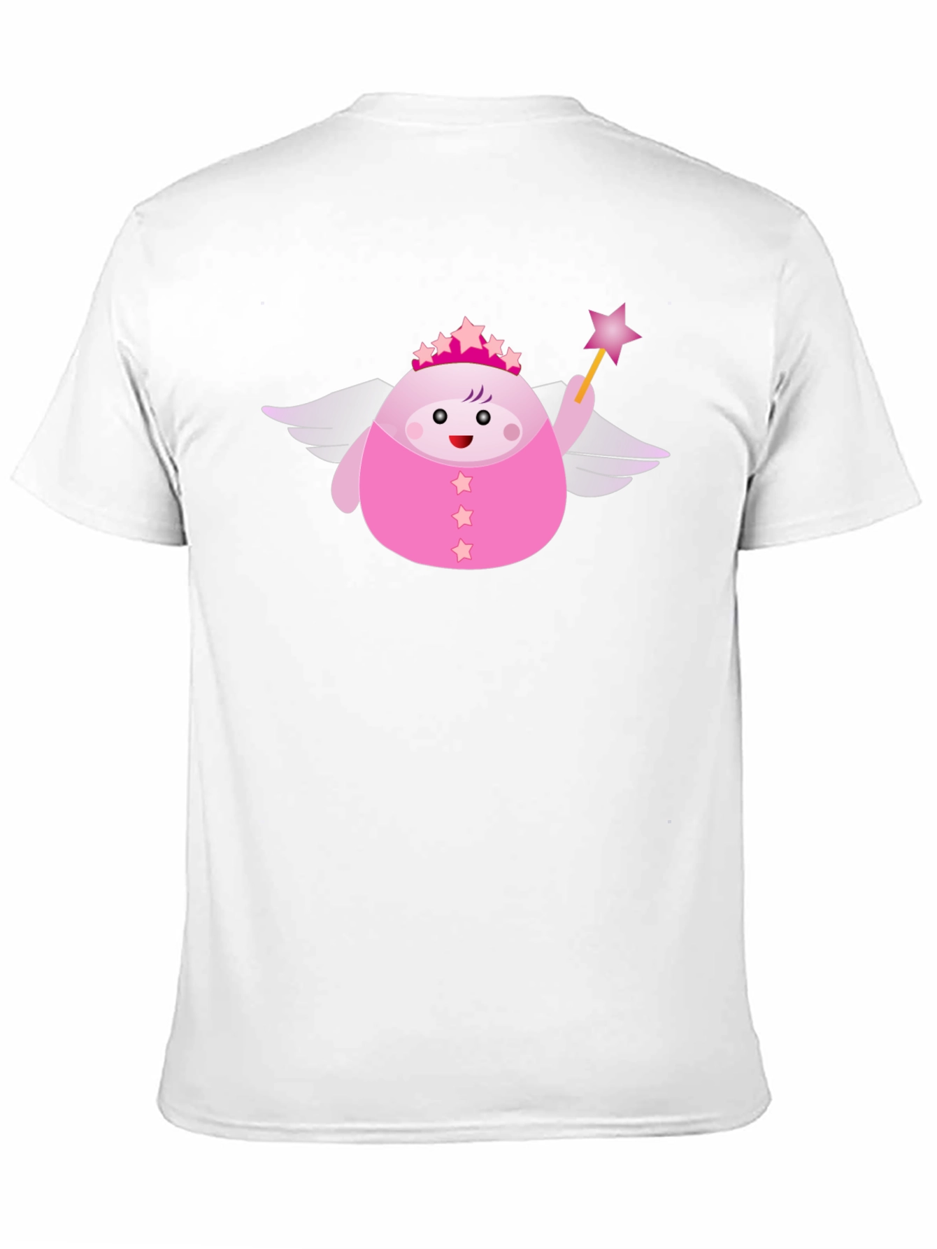 Cute Pink Fairy Cartoon Graphic T-Shirt