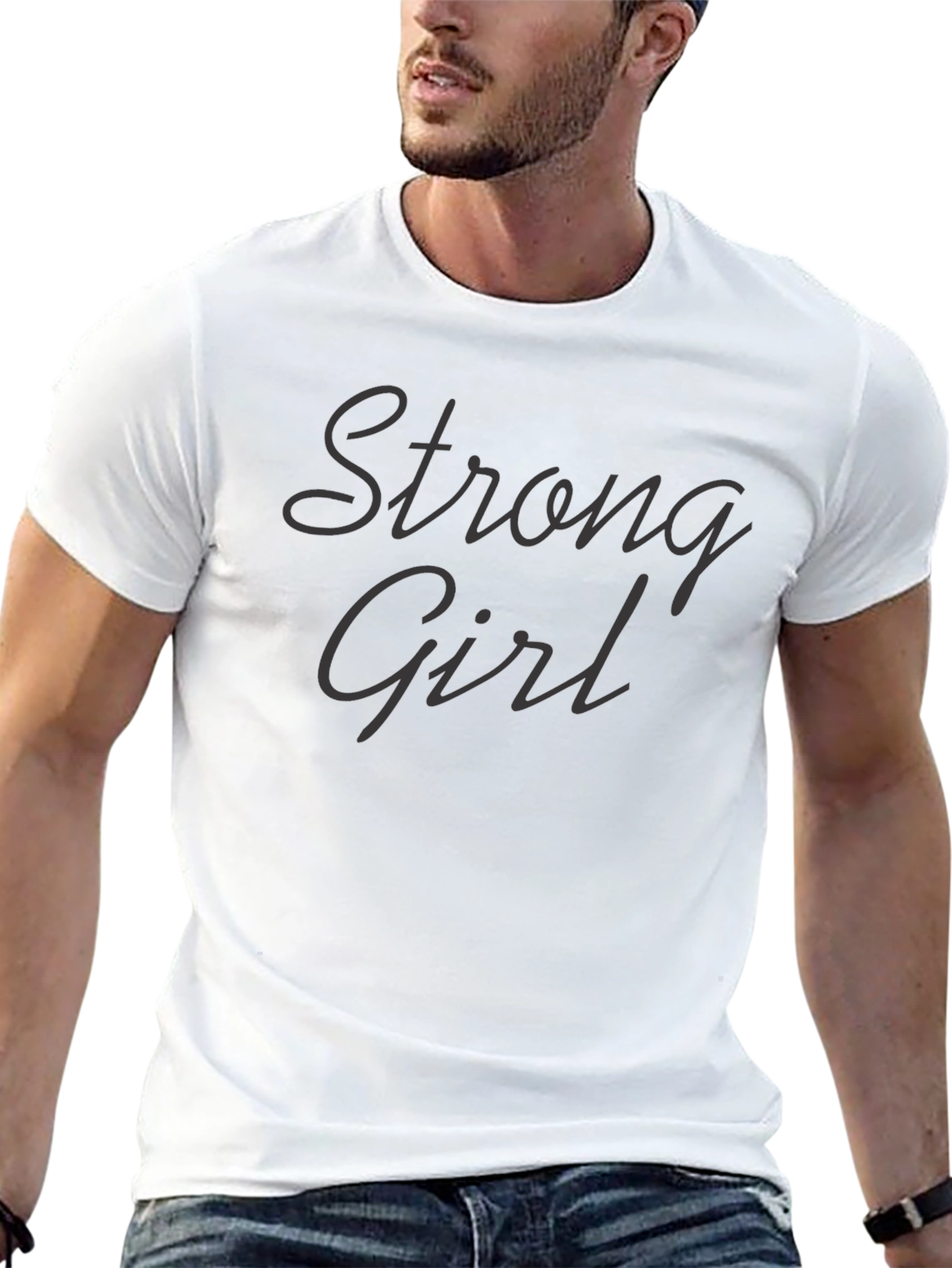 Strong Girl Graphic Tee - Stylish Comfort