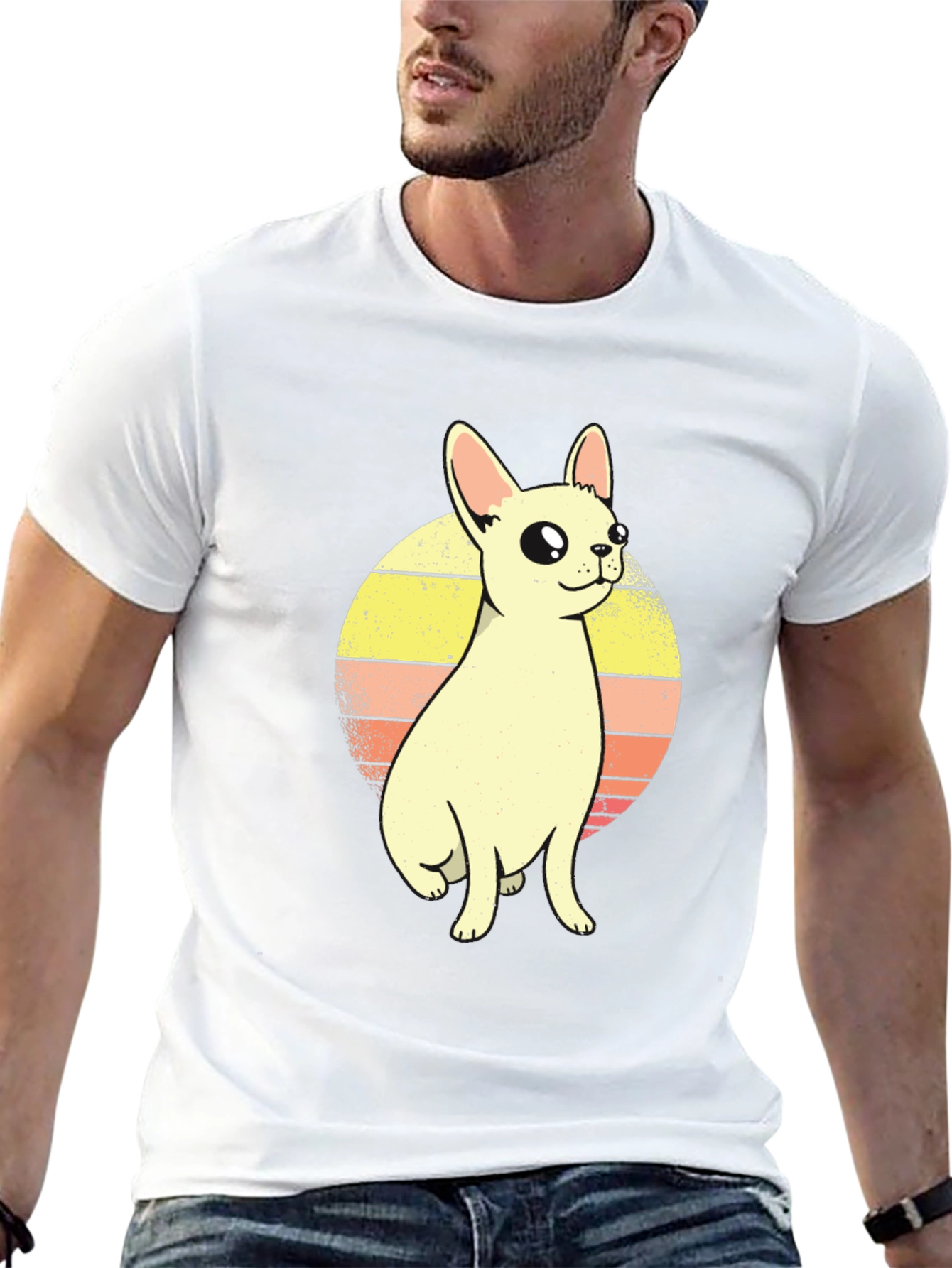 Retro Chihuahua Graphic T-Shirt