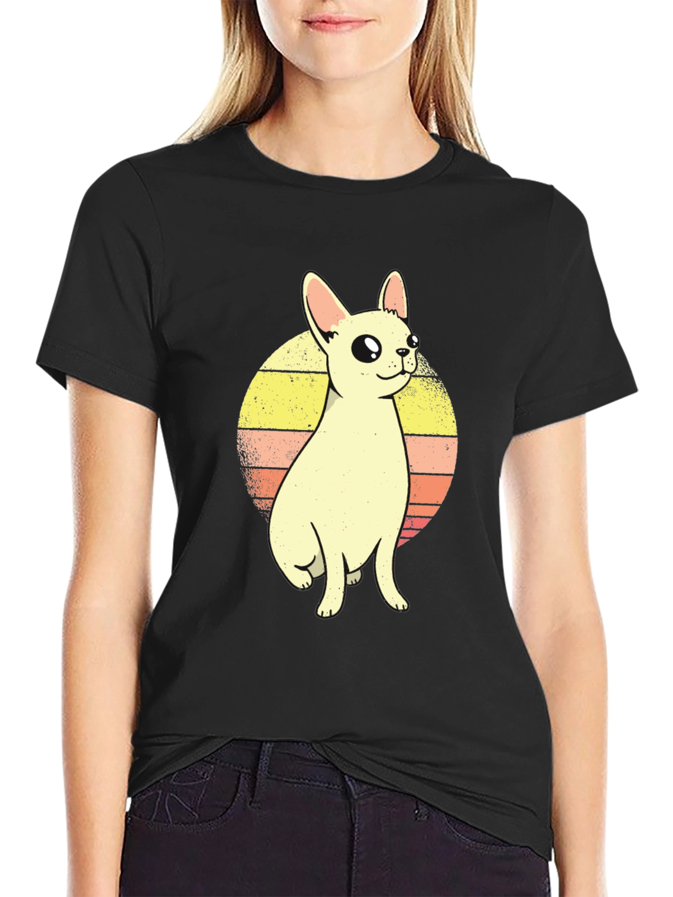 Retro Chihuahua Graphic T-Shirt