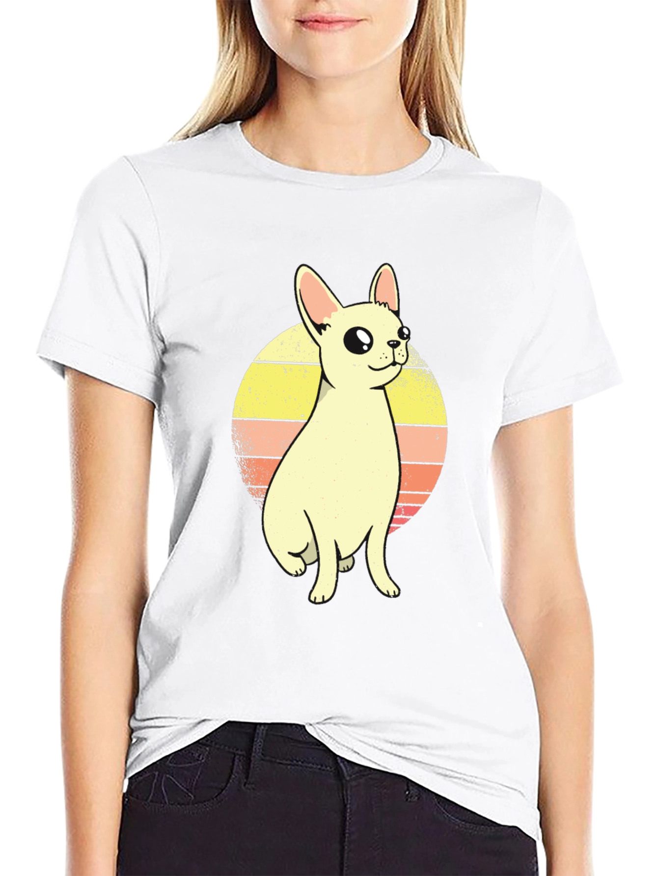 Retro Chihuahua Graphic T-Shirt