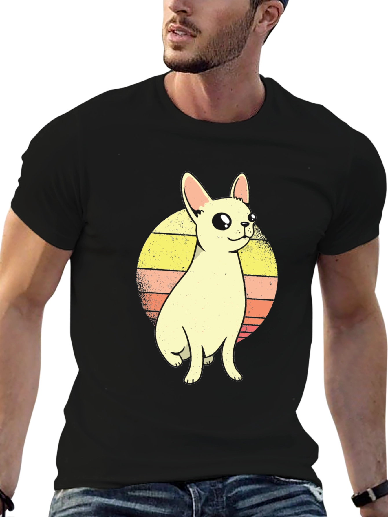 Retro Chihuahua Graphic T-Shirt