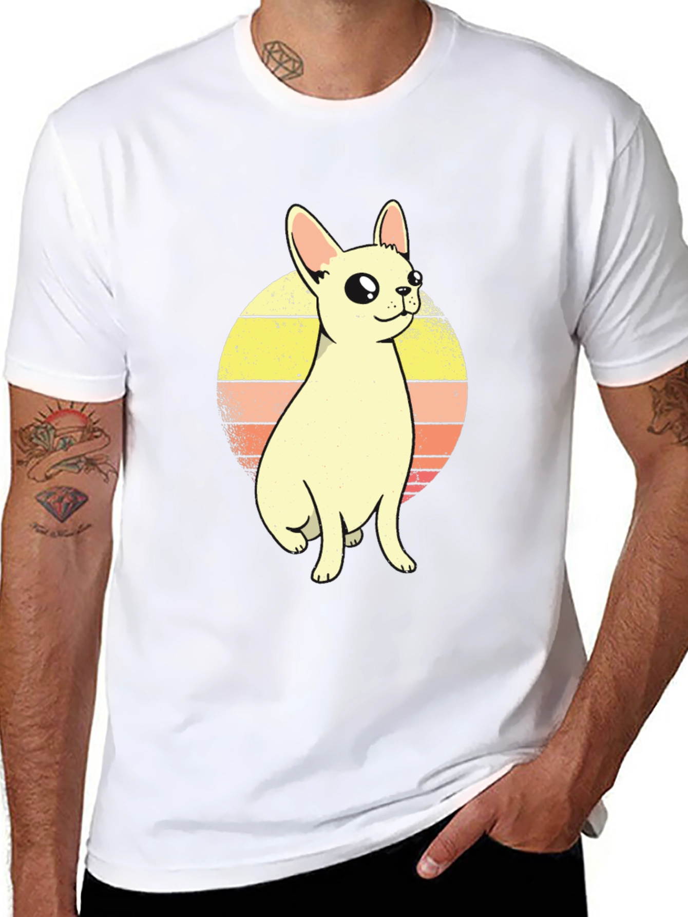 Retro Chihuahua Graphic T-Shirt
