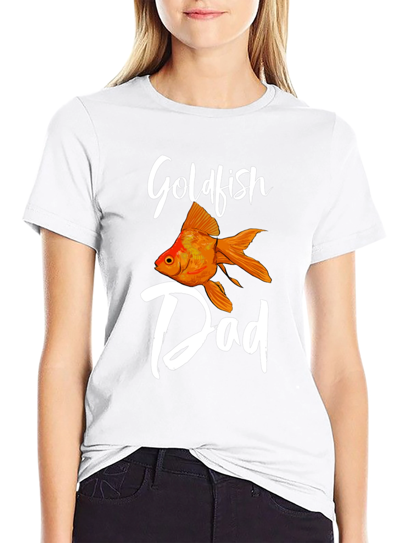 Goldfish Dad Graphic T-Shirt - Black