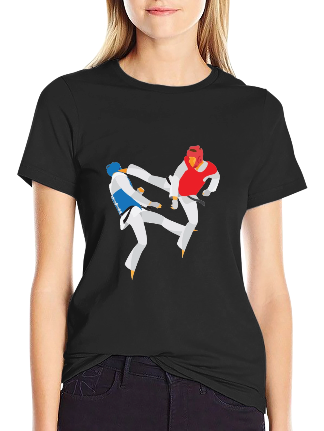 Taekwondo Black T-Shirt Martial Arts Graphic Tee