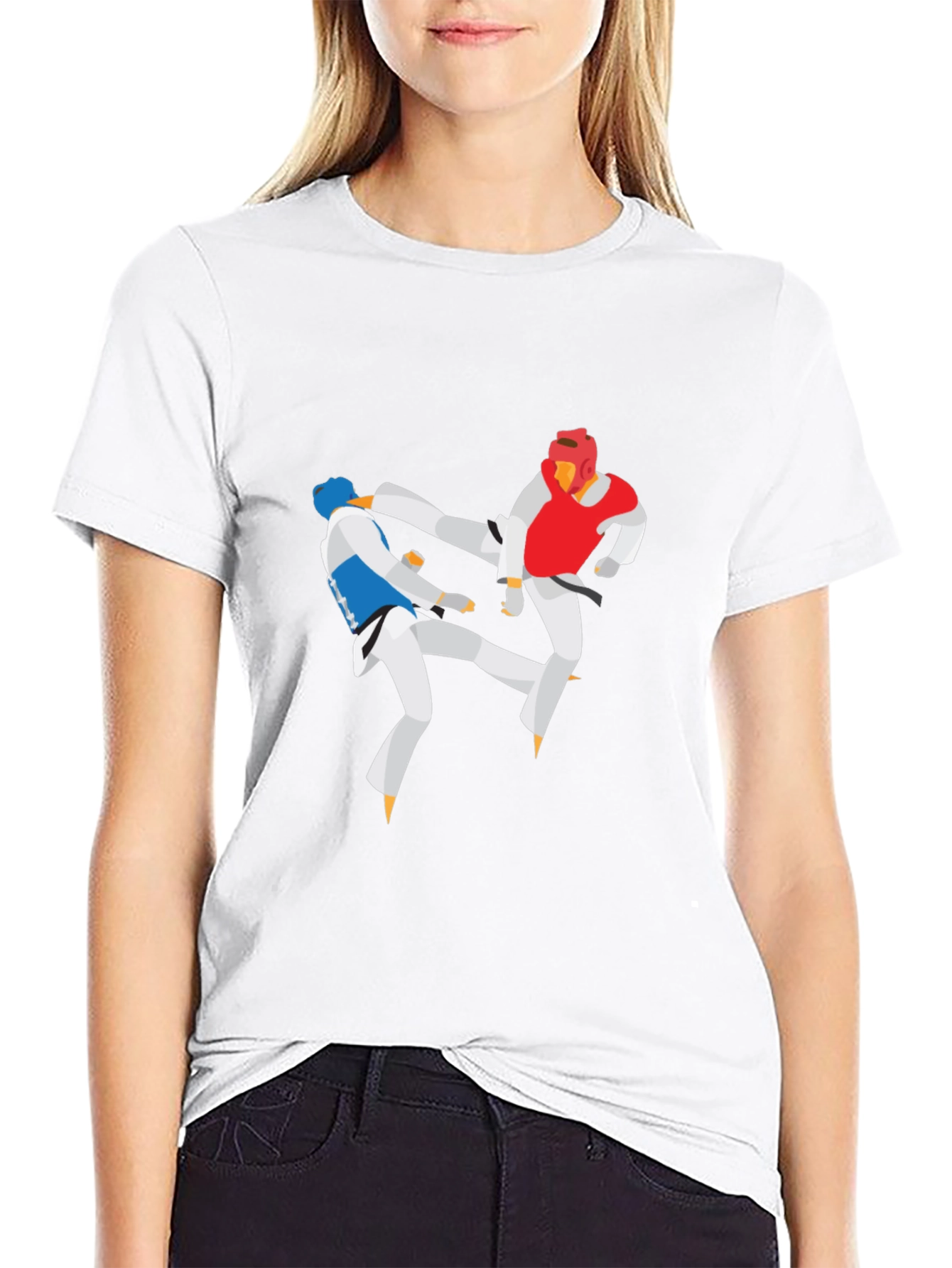 Taekwondo Black T-Shirt Martial Arts Graphic Tee