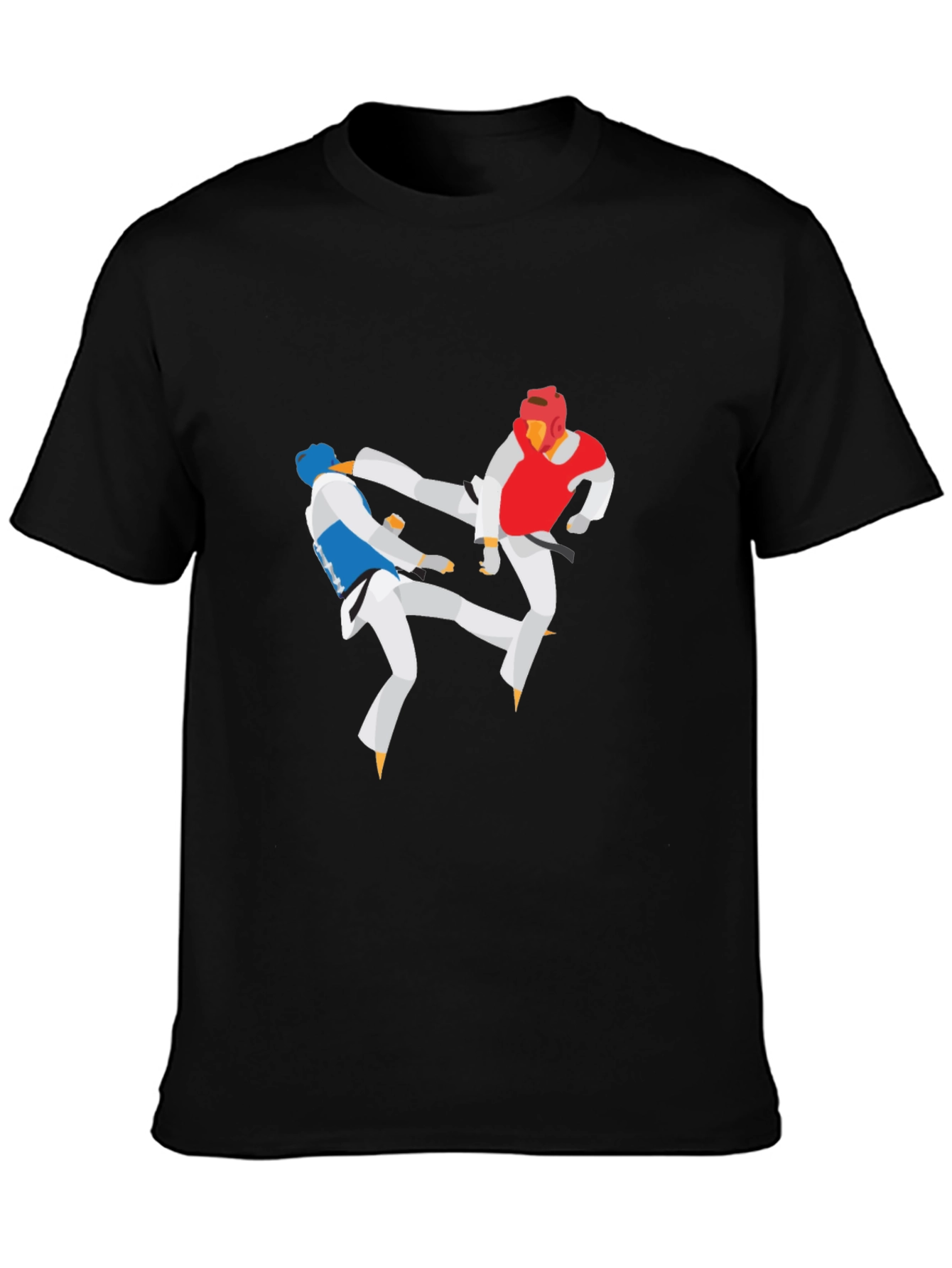 Taekwondo Black T-Shirt Martial Arts Graphic Tee