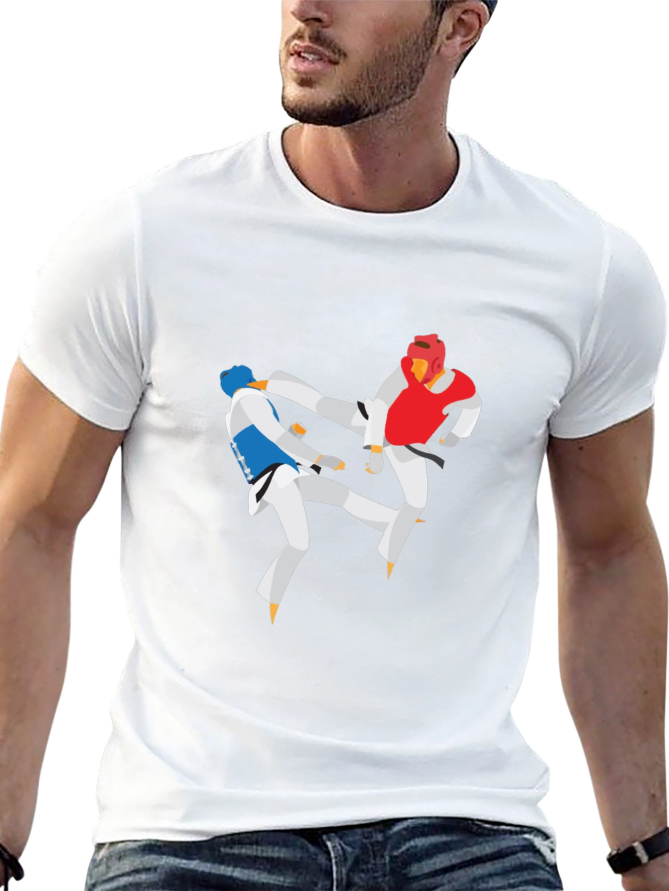Taekwondo Black T-Shirt Martial Arts Graphic Tee