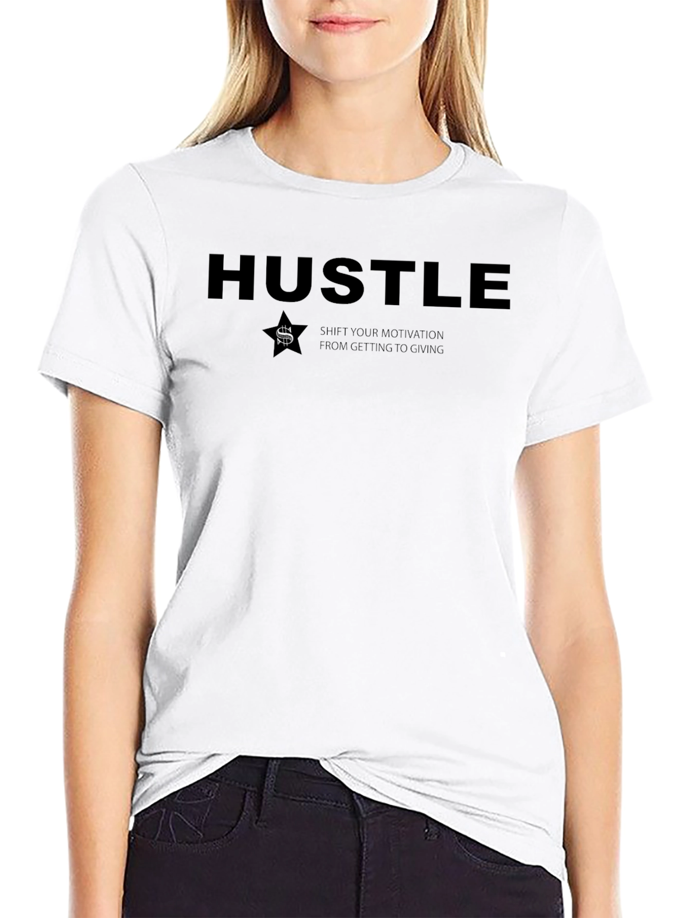 Hustle Graphic T-Shirt - Motivational Design