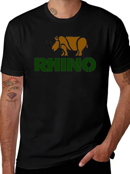 Rhino Graphic T-Shirt - Black Tee