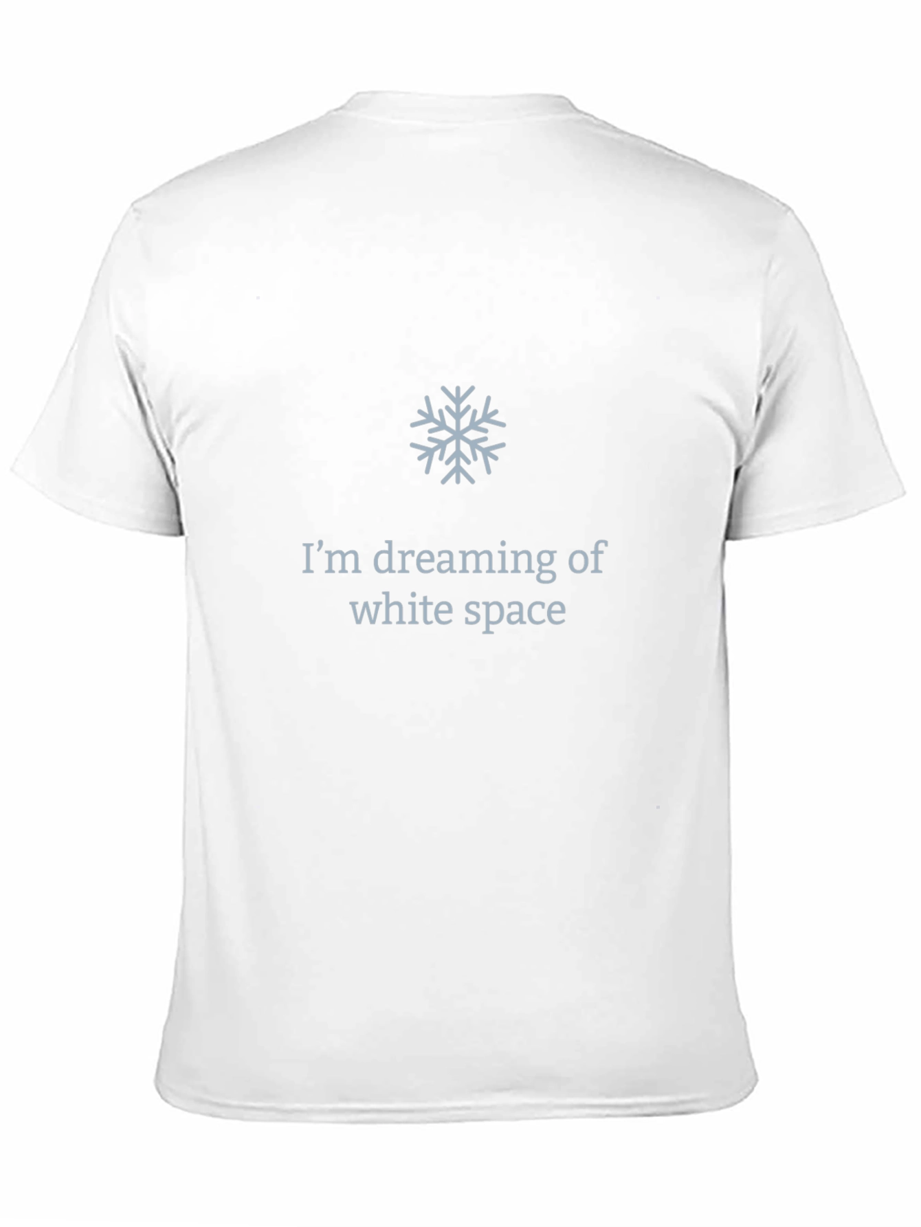 Dreaming of White Space Black T-Shirt
