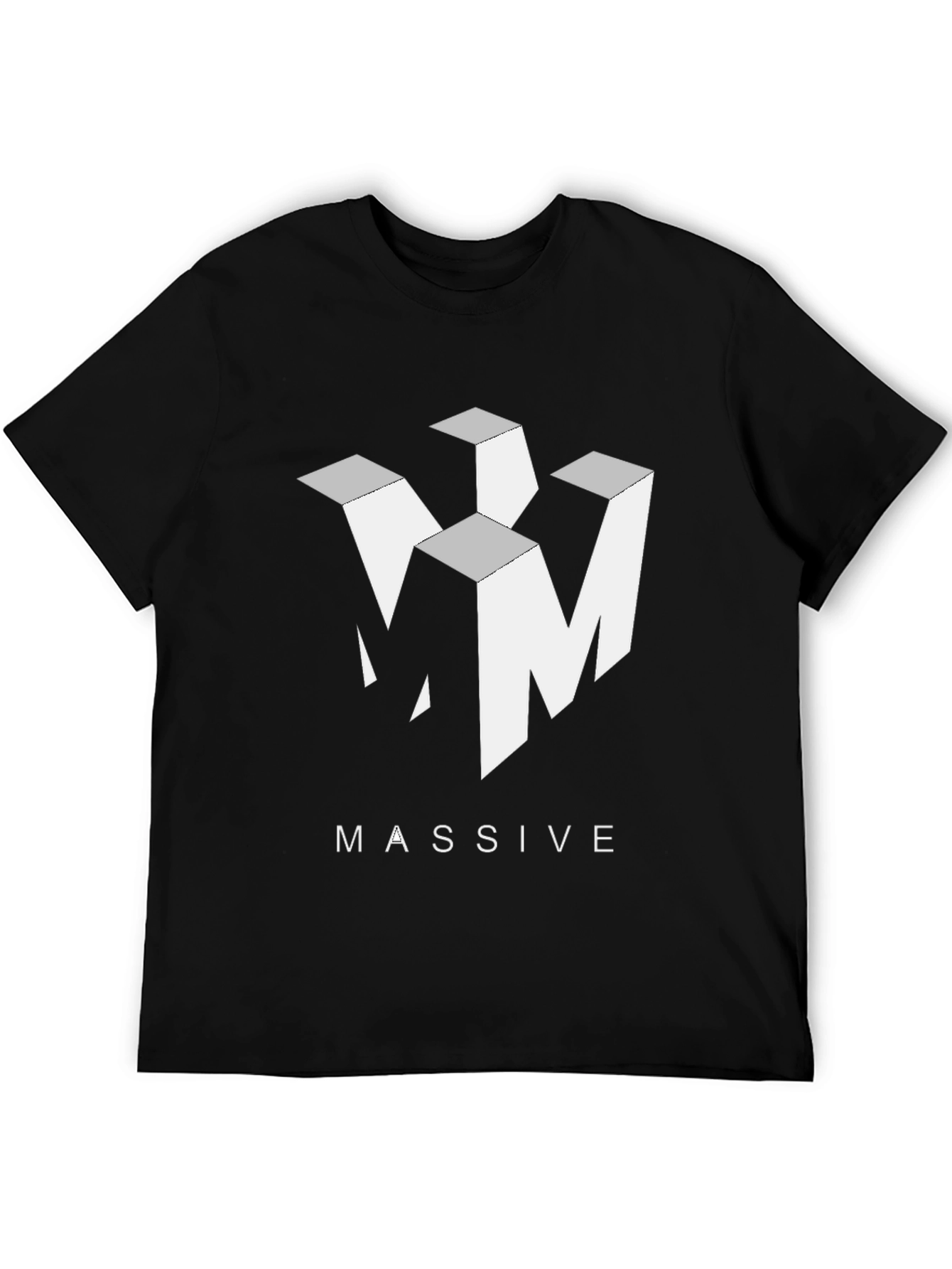 Abstract Logo Black Graphic Tee