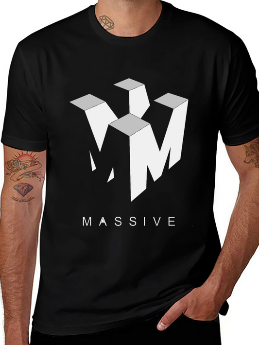 Abstract Logo Black Graphic Tee