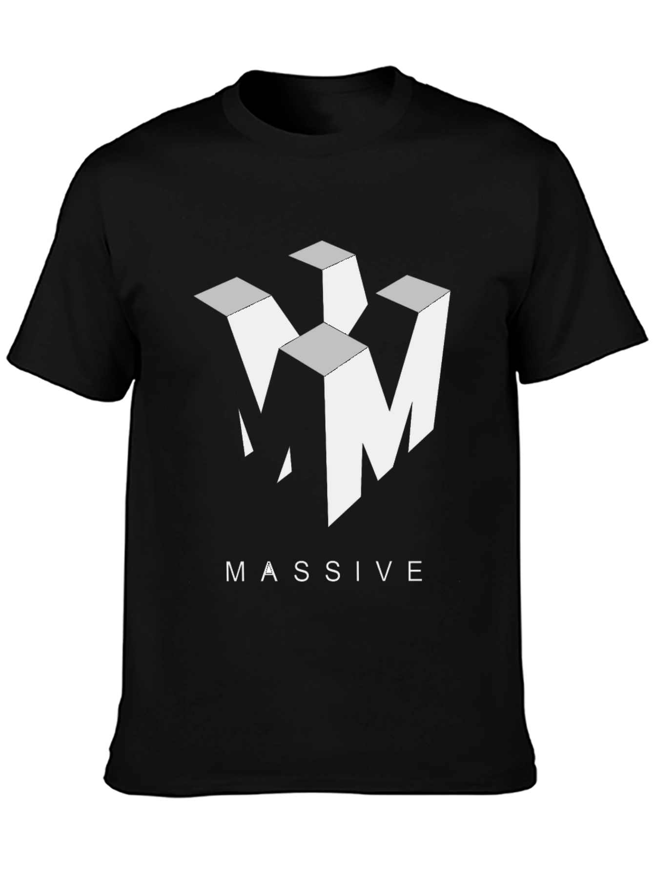 Abstract Logo Black Graphic Tee