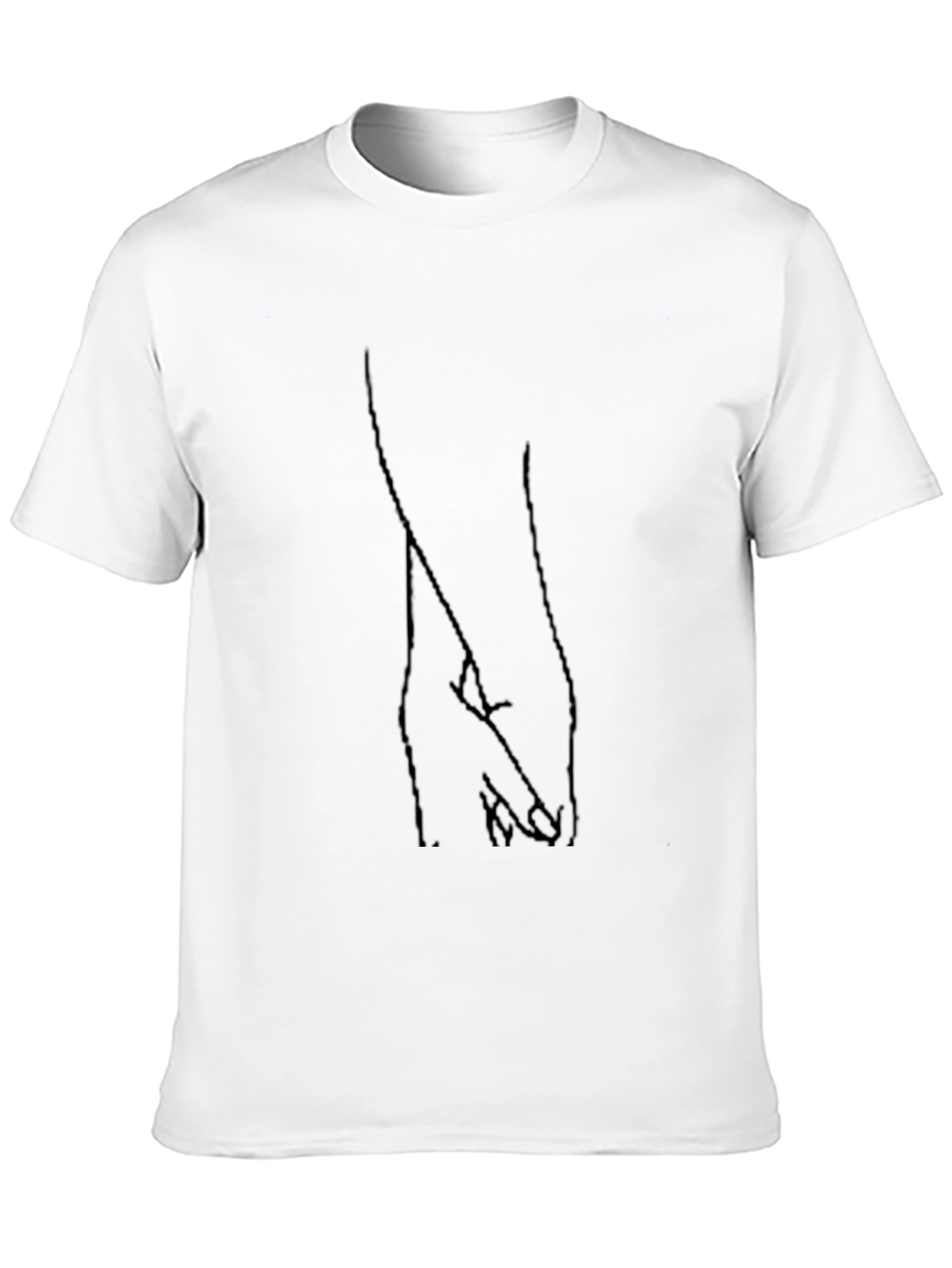 Hand Holding Graphic Tee - Stylish Black Shirt