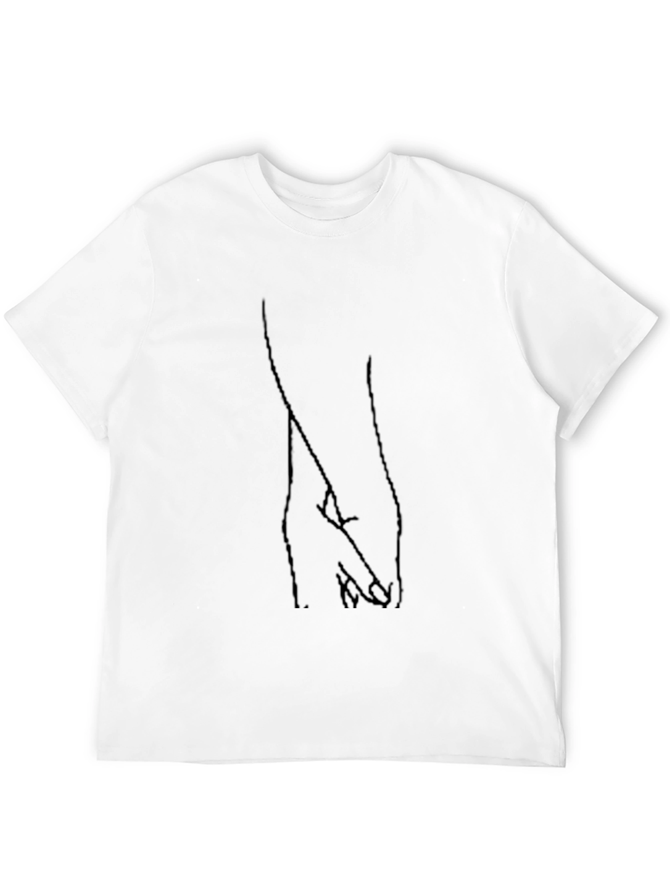 Hand Holding Graphic Tee - Stylish Black Shirt