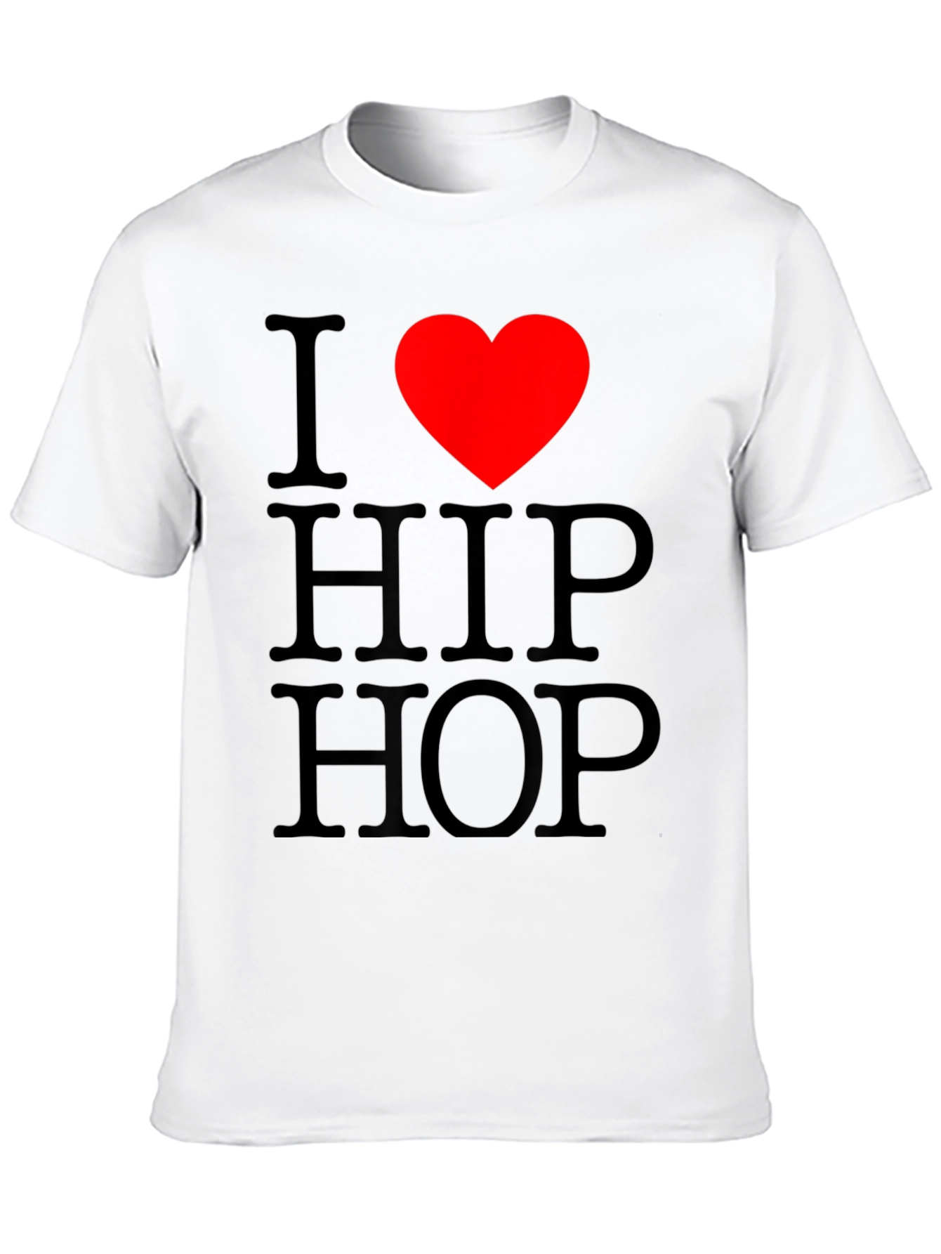 I Love Hip Hop Graphic Black T-Shirt